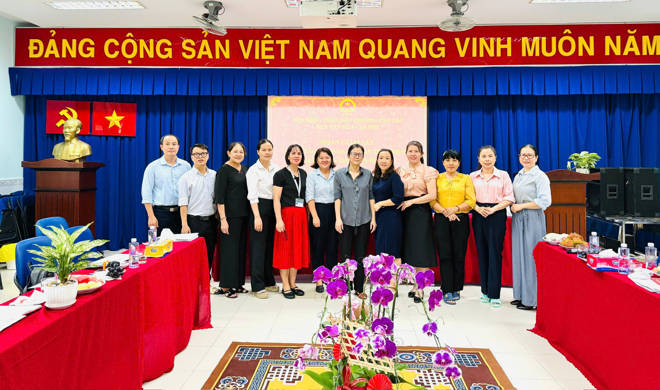 BAN VĂN HÓA - XÃ HỘI HĐND PHƯỜNG CÁT LÁI GIÁM SÁT AN TOÀN THỰC PHẨM TẠI CÁC TRƯỜNG HỌC