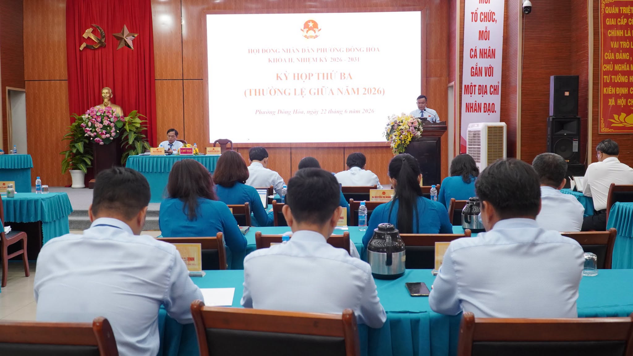Phường Đông Hòa Tổ chức kỳ họp thứ ba (thường lệ giữa năm 2026) HĐND phường khóa II, Nhiệm kỳ 2026-2031