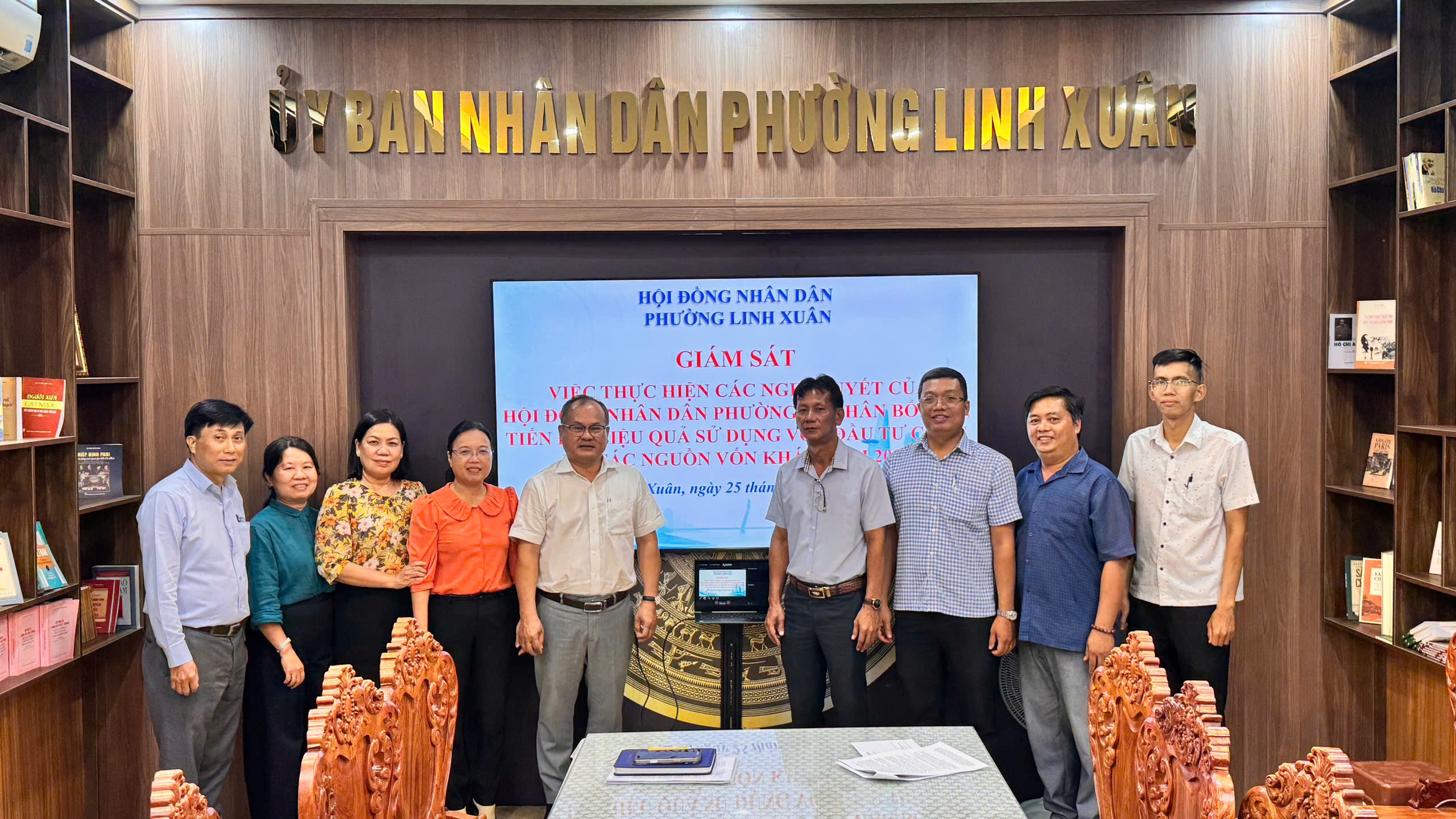THƯỜNG TRỰC HĐND PHƯỜNG LINH XUÂN: GIÁM SÁT VIỆC QUẢN LÝ, SỬ DỤNG NGUỒN VỐN ĐẦU TƯ CÔNG NĂM 2026