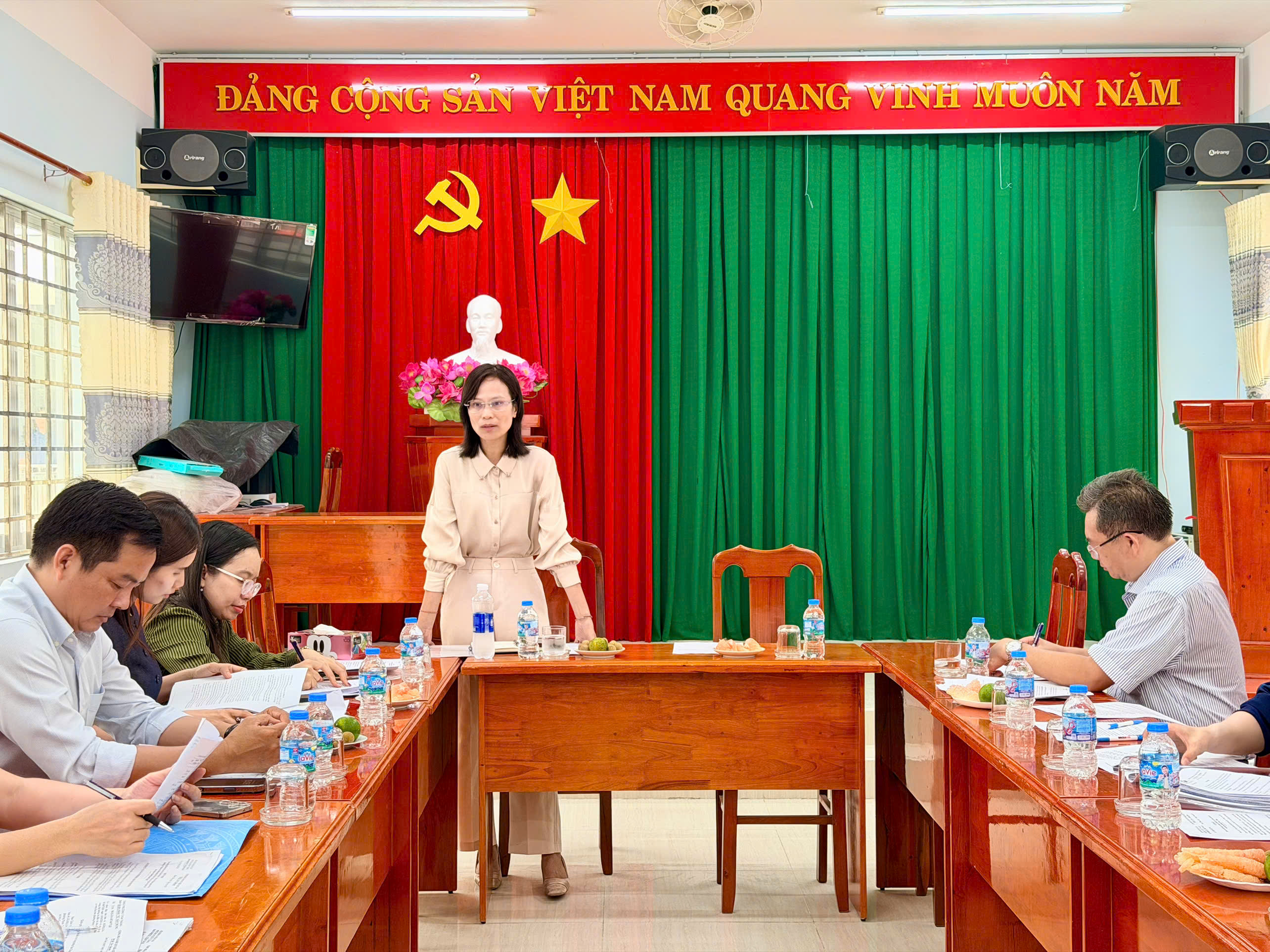 BAN KINH TẾ – NGÂN SÁCH HĐND PHƯỜNG PHƯỚC THẮNG: KHẢO SÁT CHẤT LƯỢNG HẠ TẦNG KỸ THUẬT CÁC KHU TÁI ĐỊNH CƯ TRÊN ĐỊA BÀN