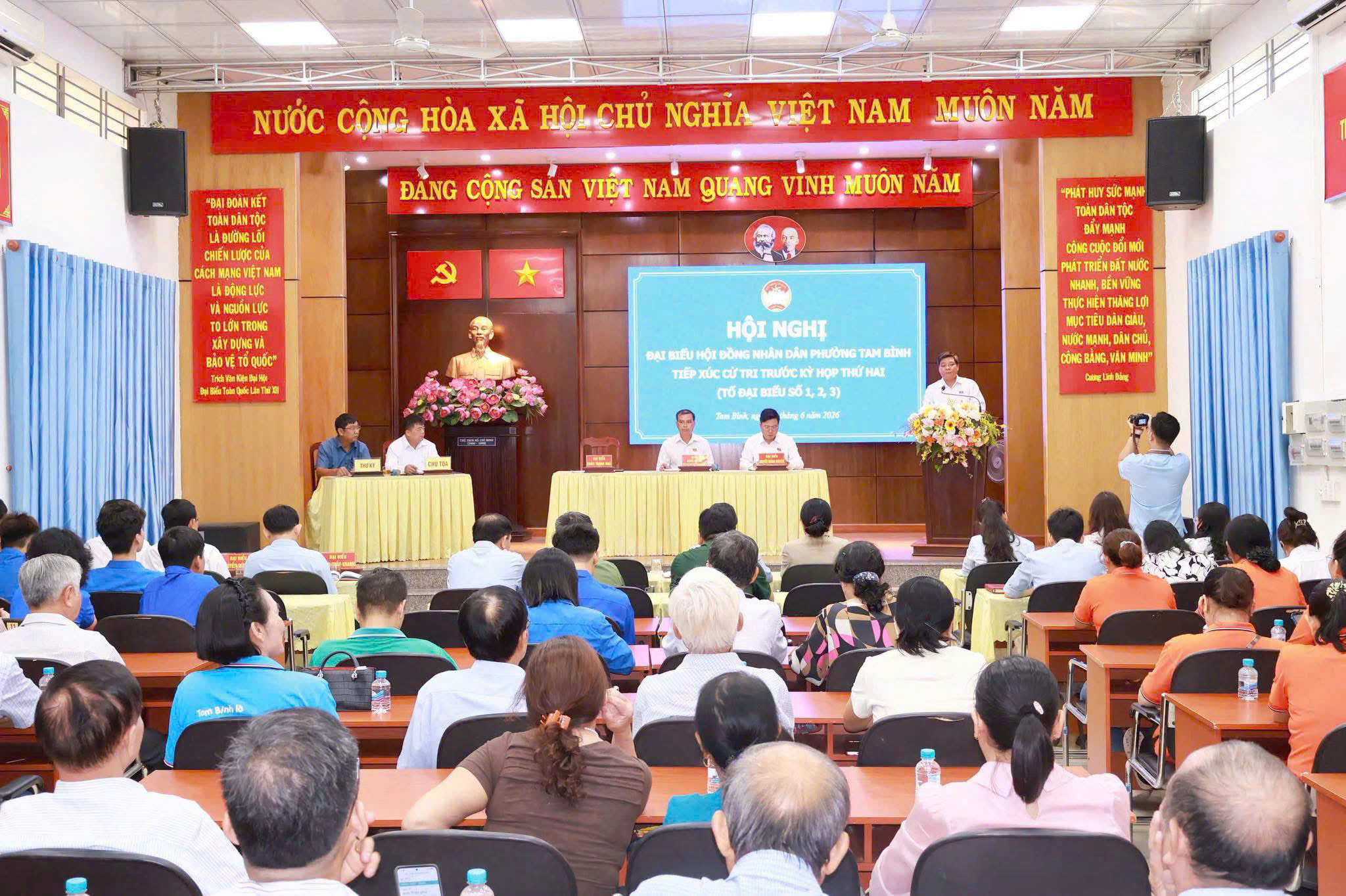 PHƯỜNG TAM BÌNH: TỔ CHỨC HỘI NGHỊ TIẾP XÚC CỬ TRI TRƯỚC KỲ HỌP THỨ HAI HỘI ĐỒNG NHÂN DÂN PHƯỜNG KHÓA I,  NHIỆM KỲ 2026 - 2031.