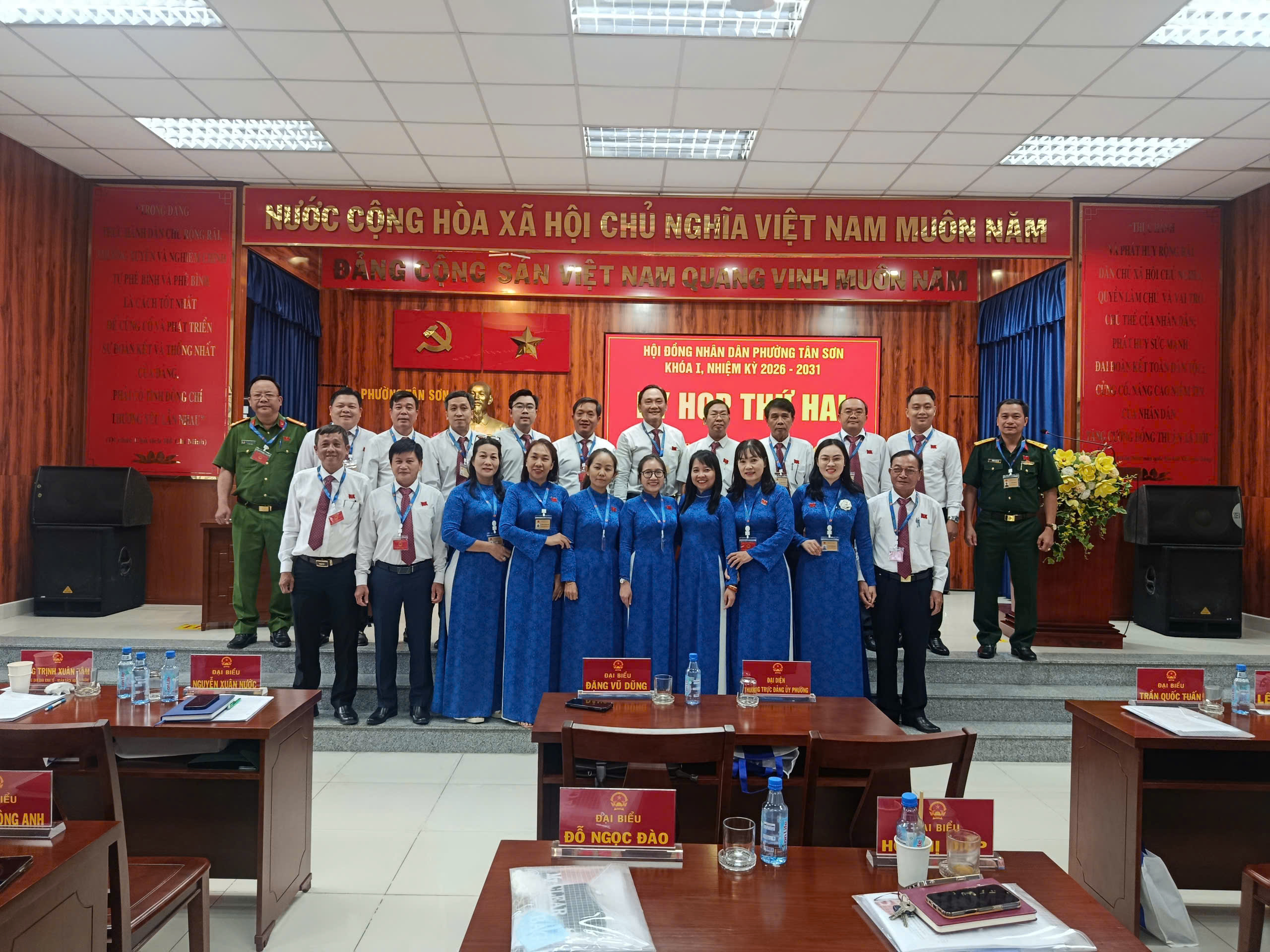HỘI ĐỒNG NHÂN DÂN PHƯỜNG TÂN SƠN, KHÓA I, NHIỆM KỲ 2026-2031 TỔ CHỨC KỲ HỌP THỨ HAI, KỲ HỌP THƯỜNG LỆ GIỮA NĂM 2026