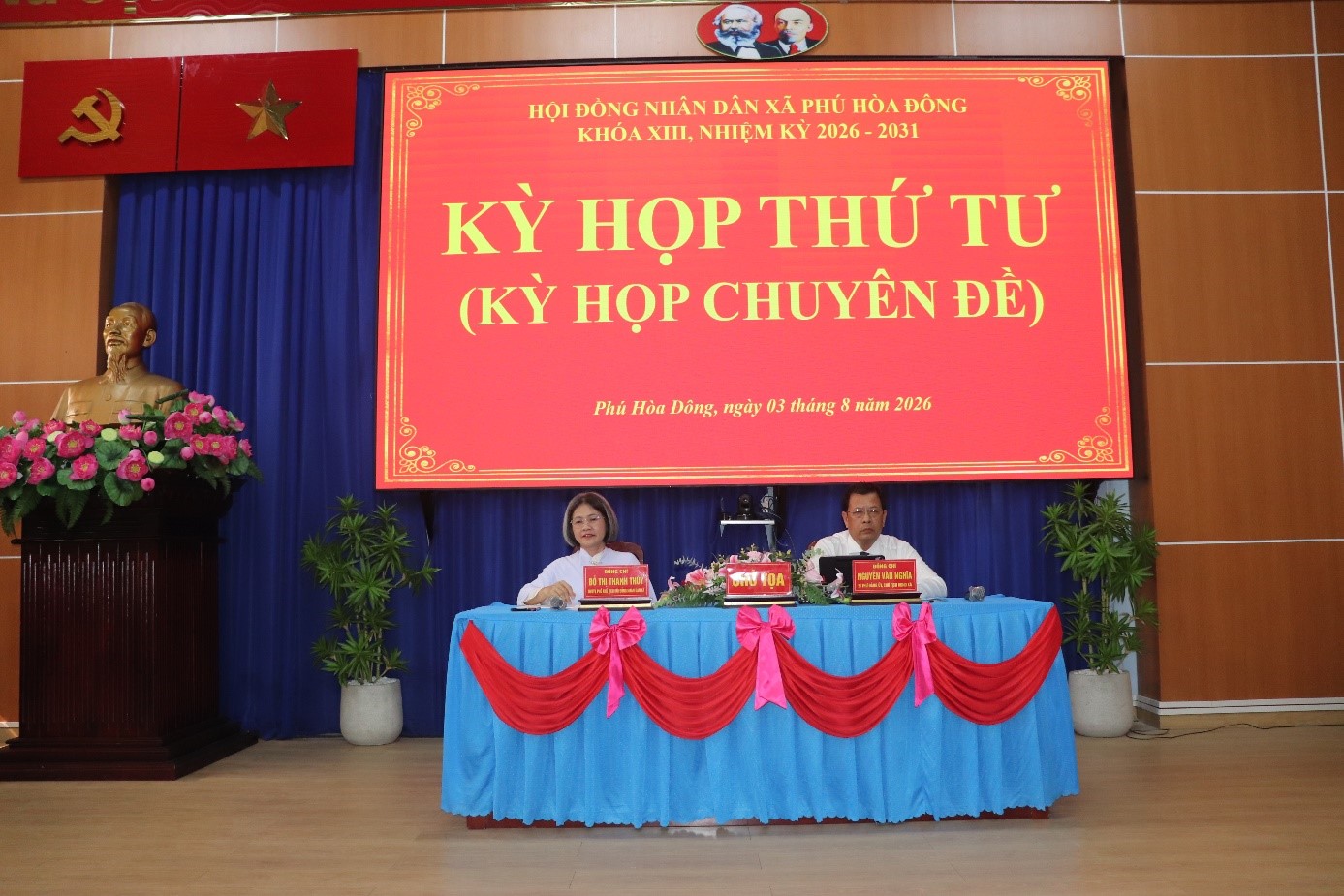 HỘI ĐỒNG NHÂN DÂN XÃ PHÚ HÒA ĐÔNG TỔ CHỨC KỲ HỌP THỨ TƯ (KỲ HỌP CHUYÊN ĐỀ), KHÓA XIII, NHIỆM KỲ 2026 – 2031