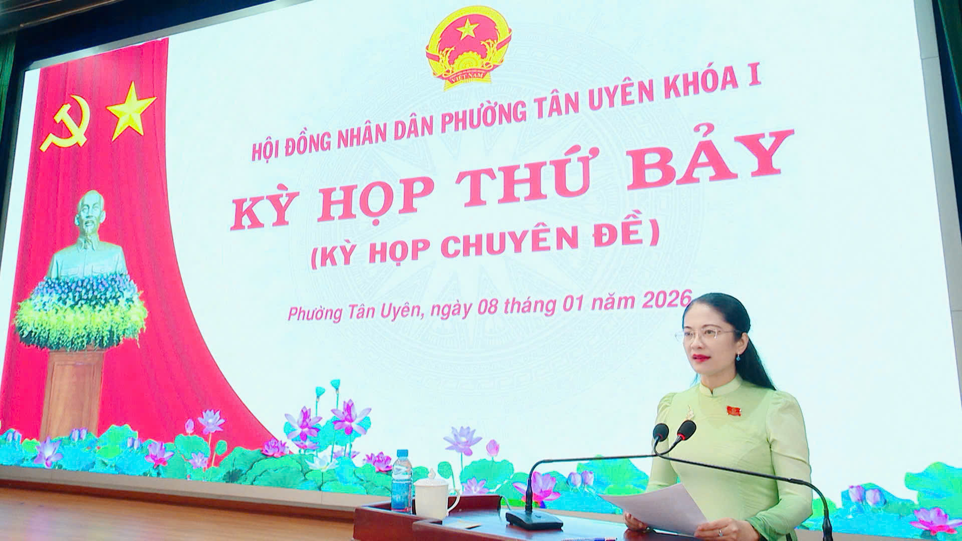 Phường Tân Uyên tổ chức Kỳ họp thứ 7 HĐND phường khóa I: Kiện toàn bộ máy nhân sự chủ chốt