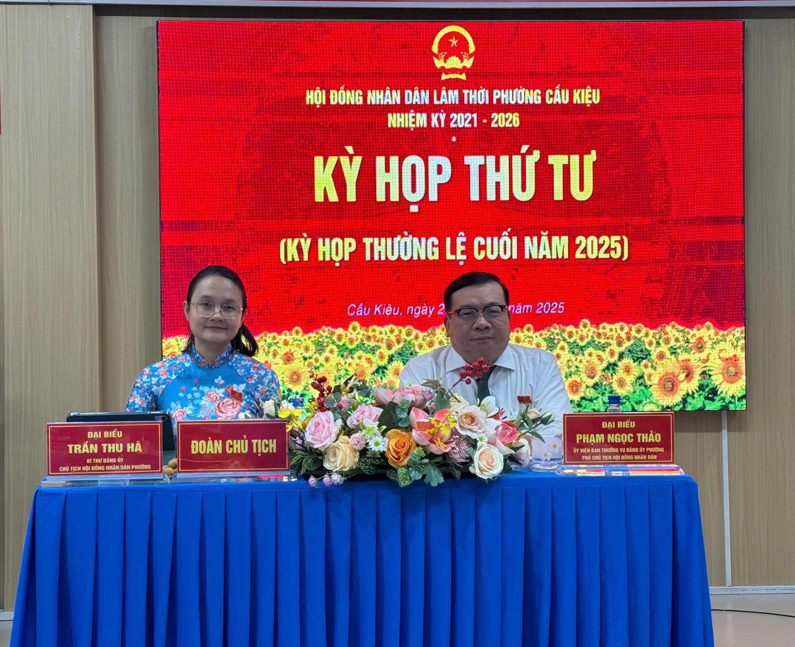 Phường Cầu Kiệu tổ chức Kỳ họp thứ Tư (Kỳ họp thường lệ) Hội đồng nhân dân phường nhiệm kỳ 2021 – 2026