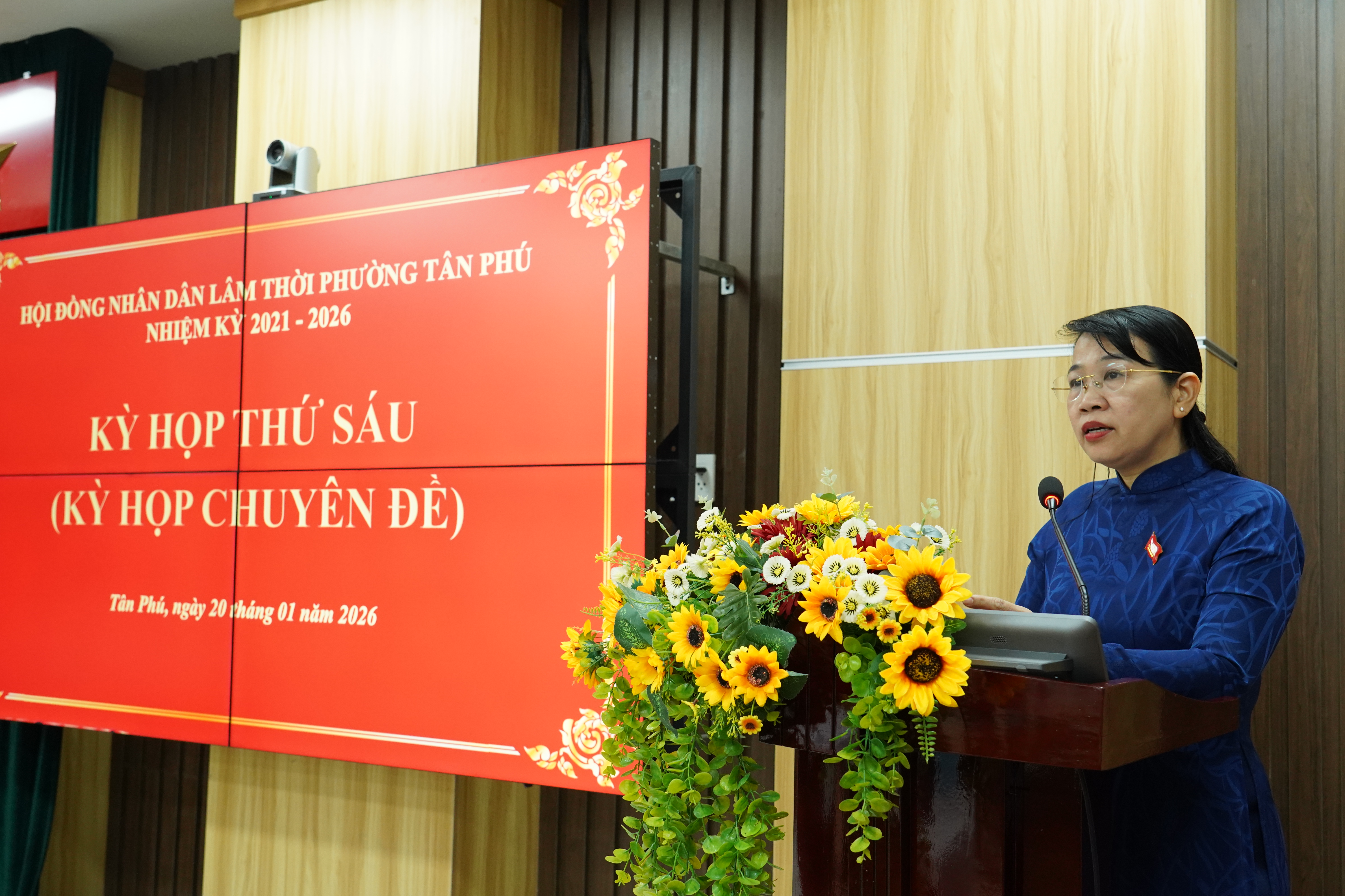 HĐND lâm thời phường Tân Phú tổ chức Kỳ họp thứ Sáu (Kỳ họp Chuyên đề)