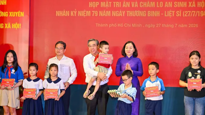 Ủy ban MTTQ Việt Nam TPHCM họp mặt tri ân và chăm lo an sinh xã hội nhân kỷ niệm 79 năm Ngày Thương binh - Liệt sĩ