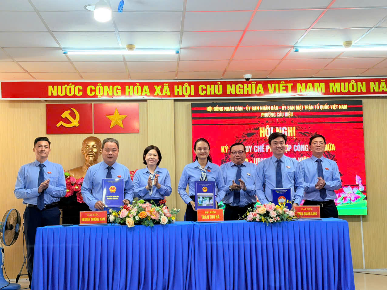 PHƯỜNG CẦU KIỆU KÝ KẾT QUY CHẾ PHỐI HỢP CÔNG TÁC GIỮA HĐND, UBND VÀ ỦY BAN MTTQ VIỆT NAM PHƯỜNG NHIỆM KỲ 2026 – 2031