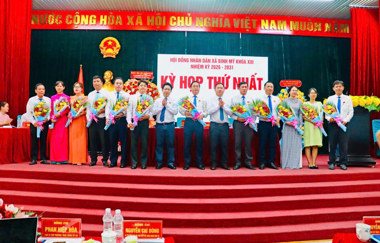 KỲ HỌP THỨ NHẤT HỘI ĐỒNG NHÂN DÂN XÃ BÌNH MỸ KHÓA XIII, NHIỆM KỲ 2026–2031