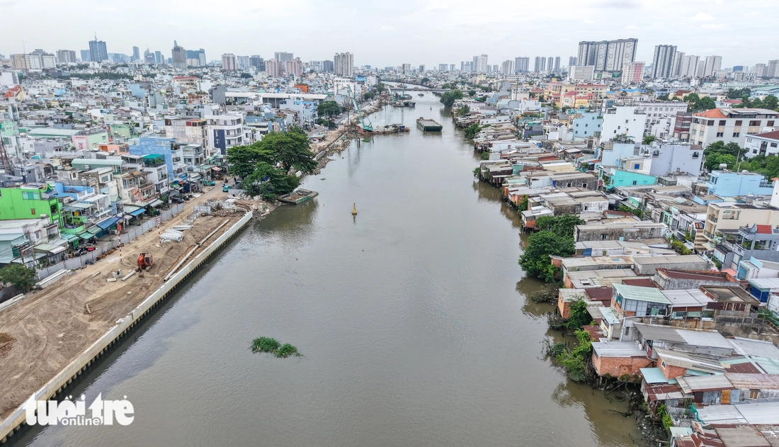 Hiện trạng dự án bờ bắc kênh Đôi sau gần một năm khởi công