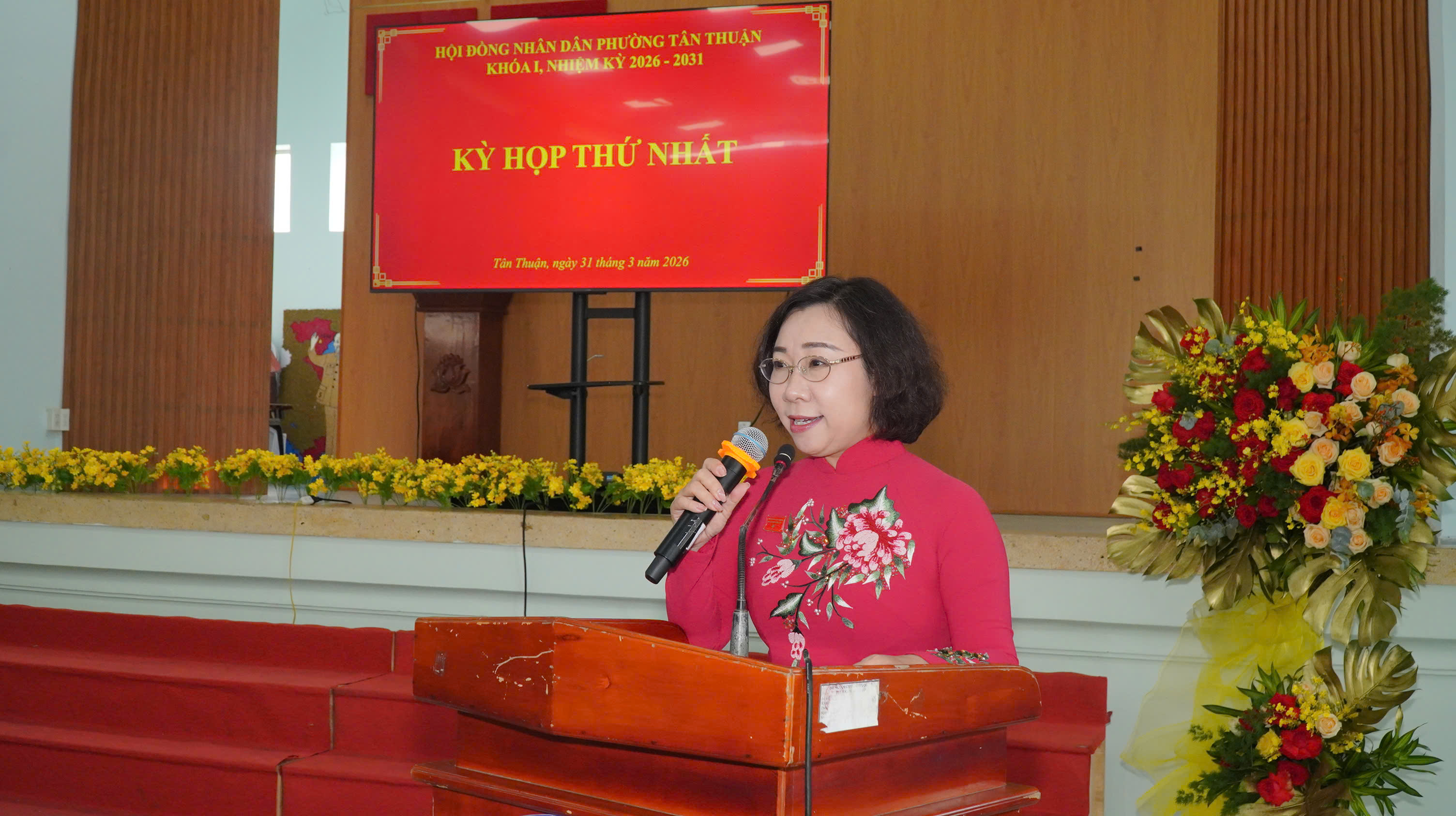 HỘI ĐỒNG NHÂN DÂN PHƯỜNG TÂN THUẬN TỔ CHỨC KỲ HỌP THỨ NHẤT, KIỆN TOÀN CÁC CHỨC DANH CHỦ CHỐT NHIỆM KỲ 2026 - 2031