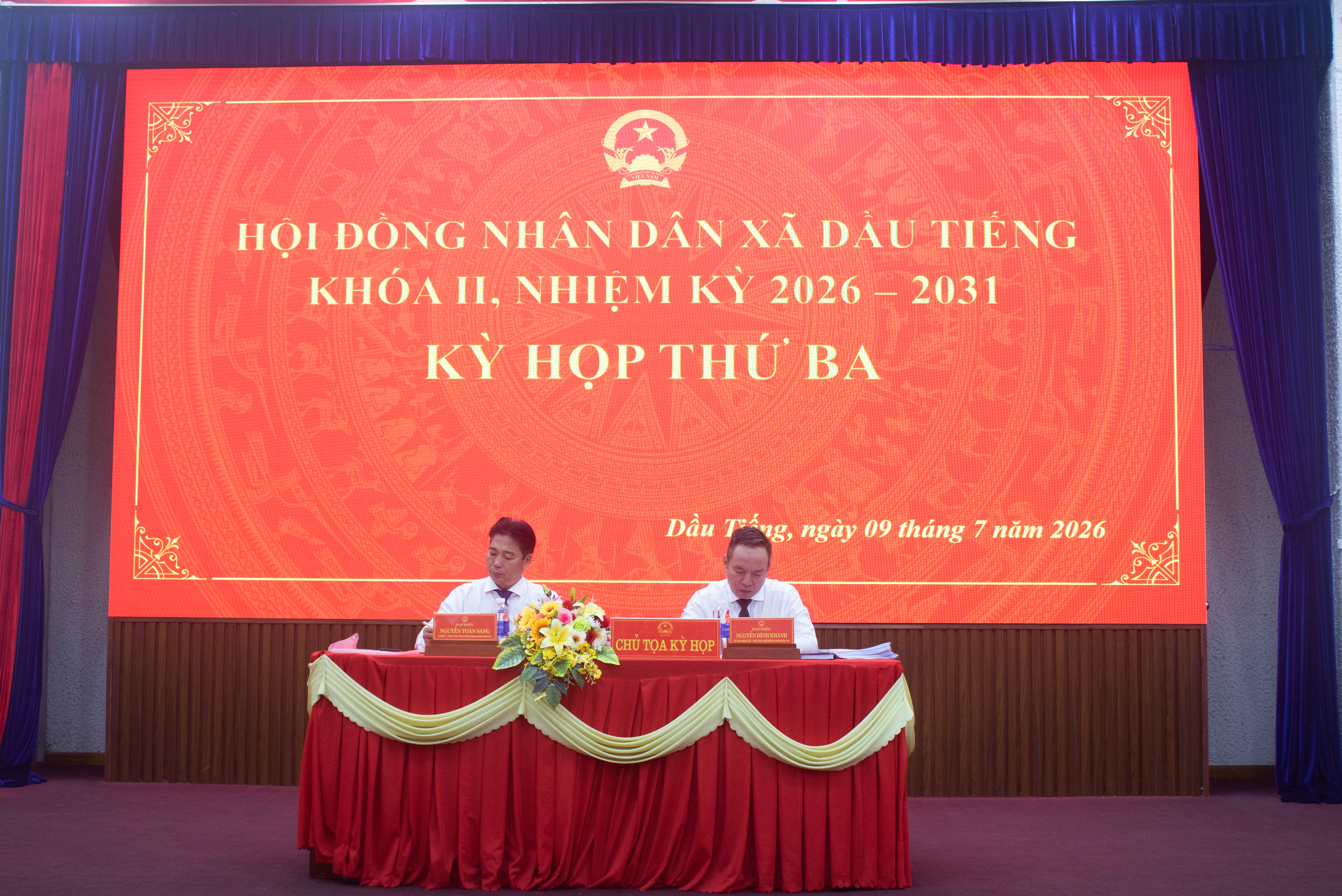 Xã Dầu Tiếng tổ chức Kỳ họp tứ ba, HĐND xã Dầu Tiếng khóa II, nhiệm kỳ 2026 - 2031