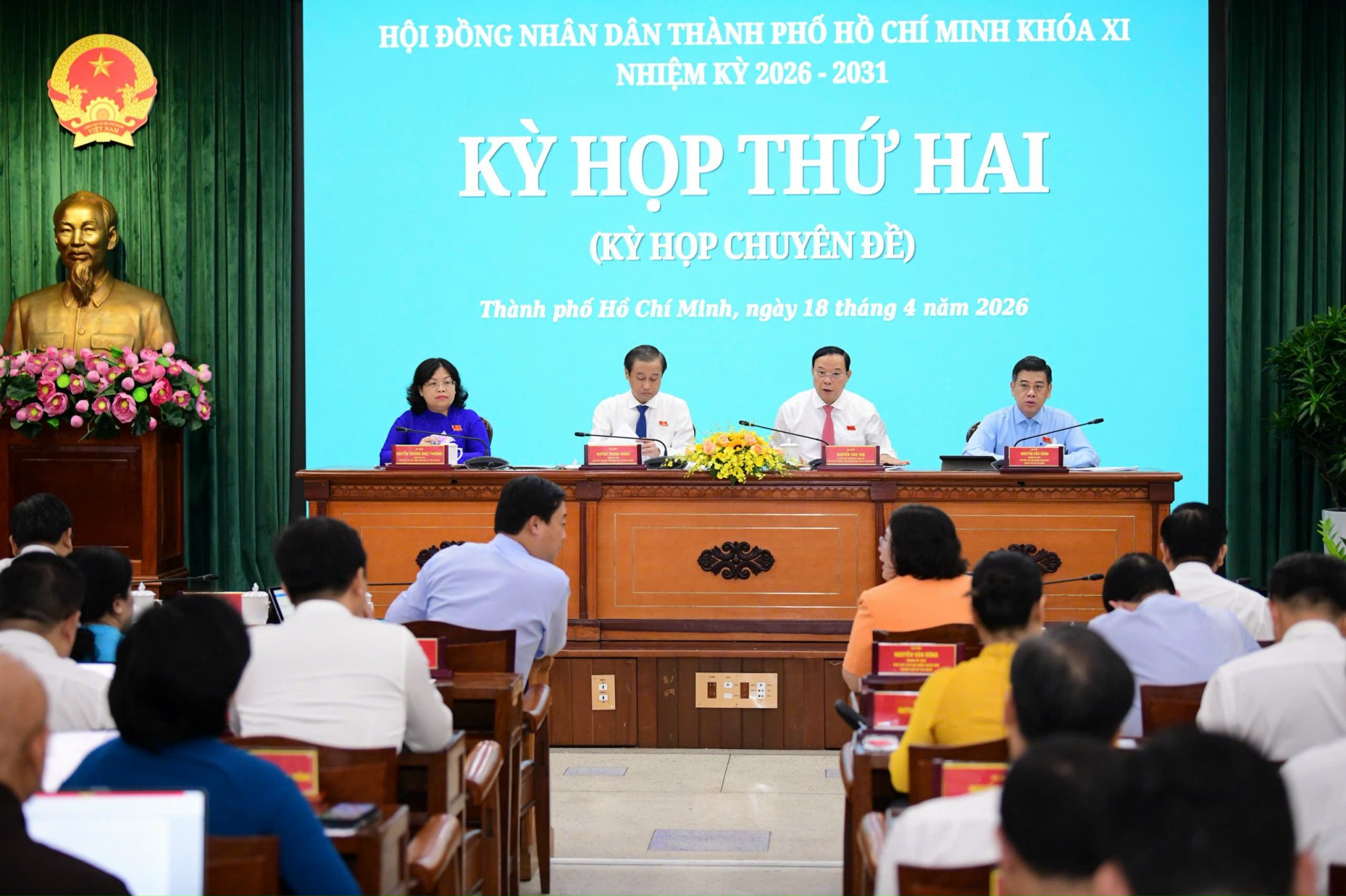 Chủ tọa Kỳ họp Thứ hai HĐND Thành phố Khóa XI, nhiệm kỳ 2026 - 2031.