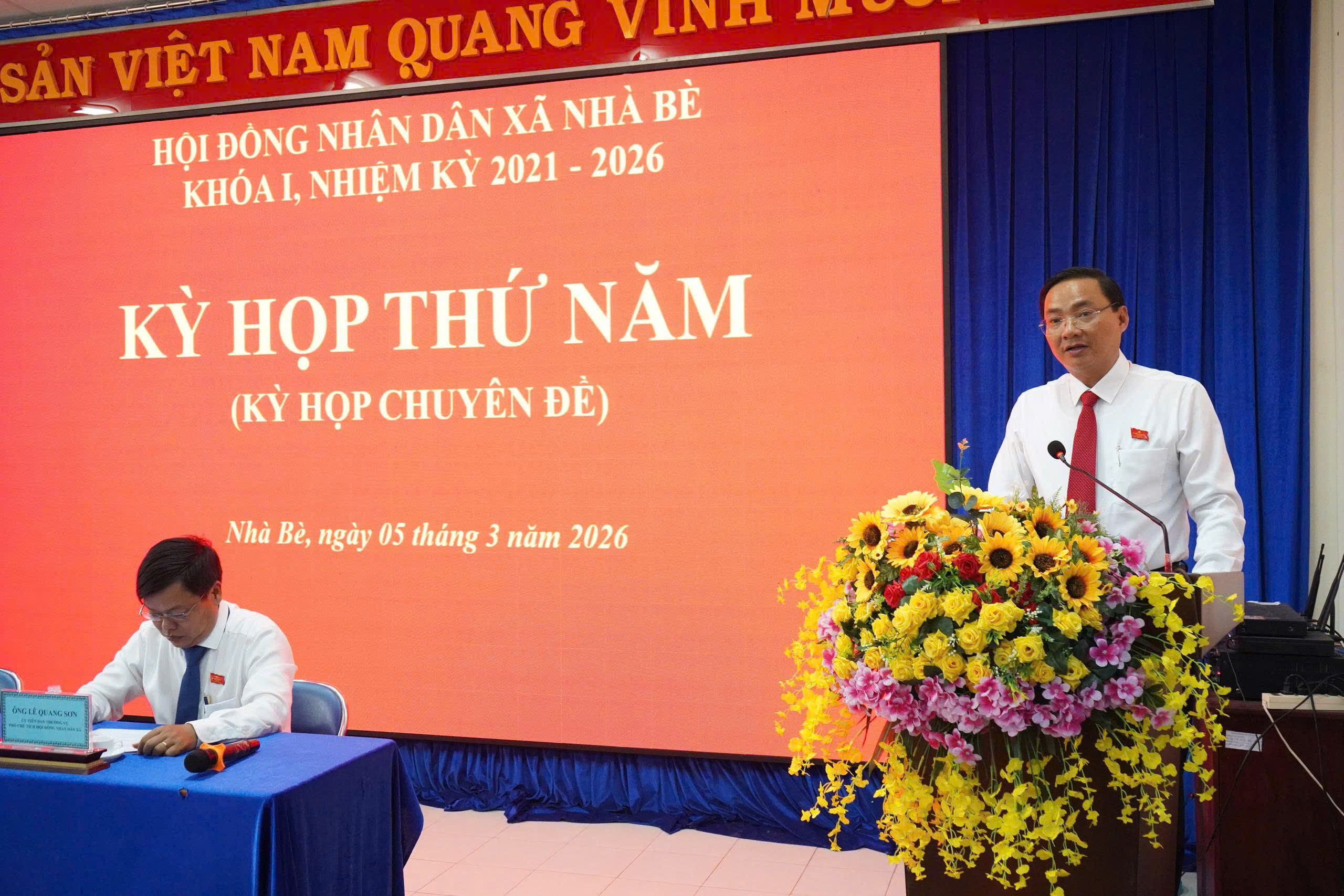 Hội đồng nhân dân xã Nhà Bè khóa I, nhiệm kỳ 2021 – 2026 tổ chức Kỳ họp thứ Năm