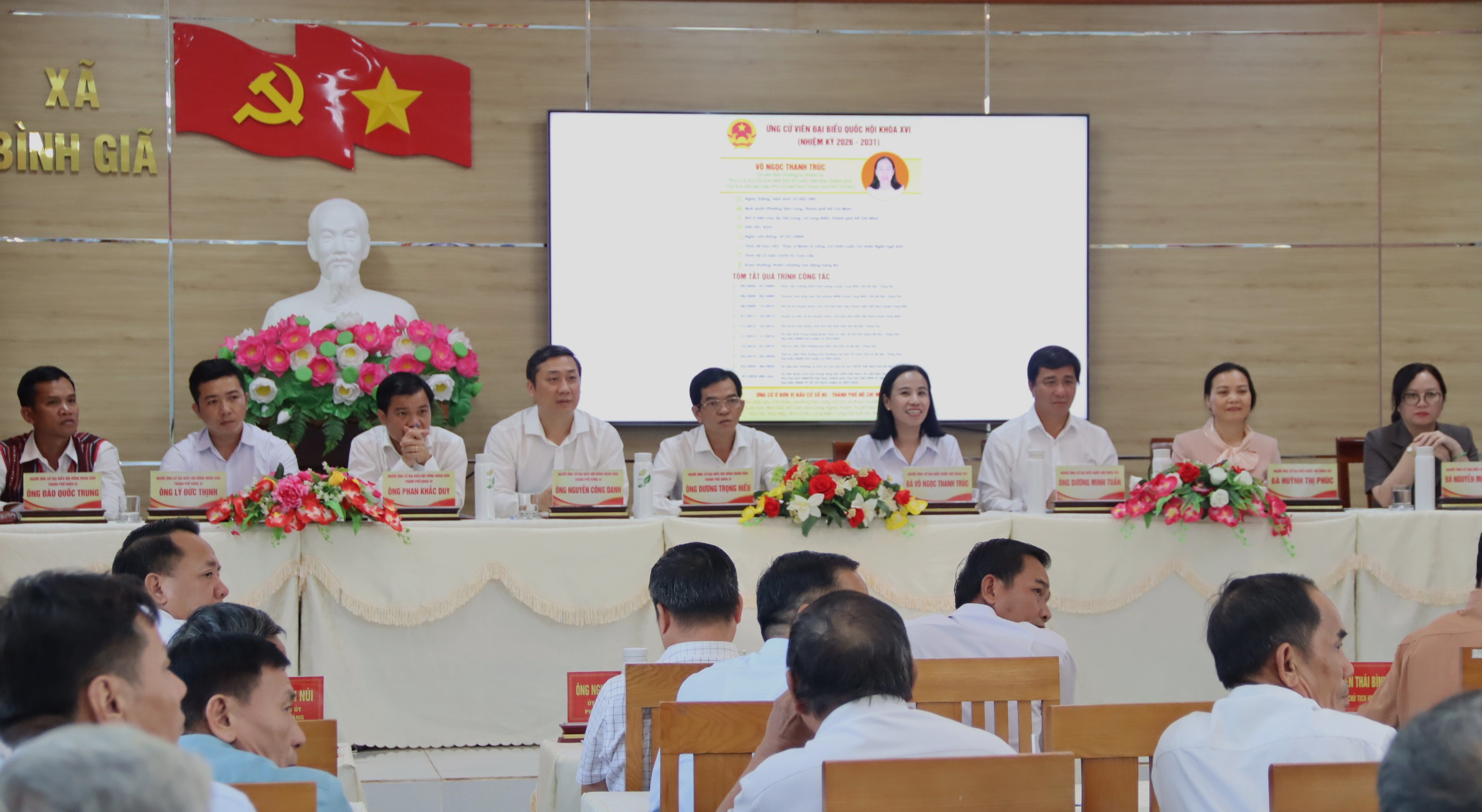 Ứng cử viên ĐBQH và HĐND TP.HCM tiếp xúc cử tri tại các xã phía Đông