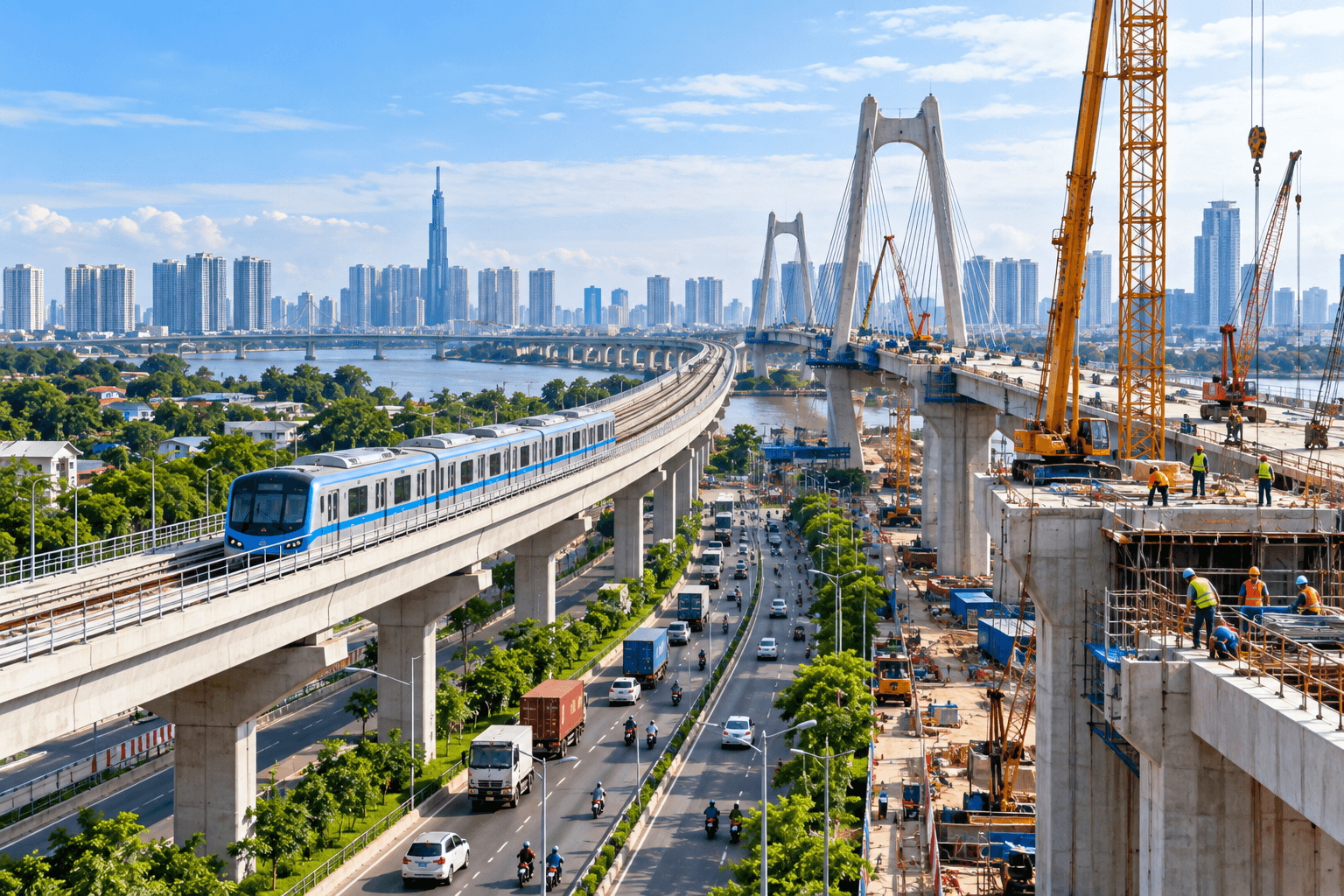 TP. Hồ Chí Minh: Hoàn thiện mạng lưới giao thông, nâng năng lực kết nối