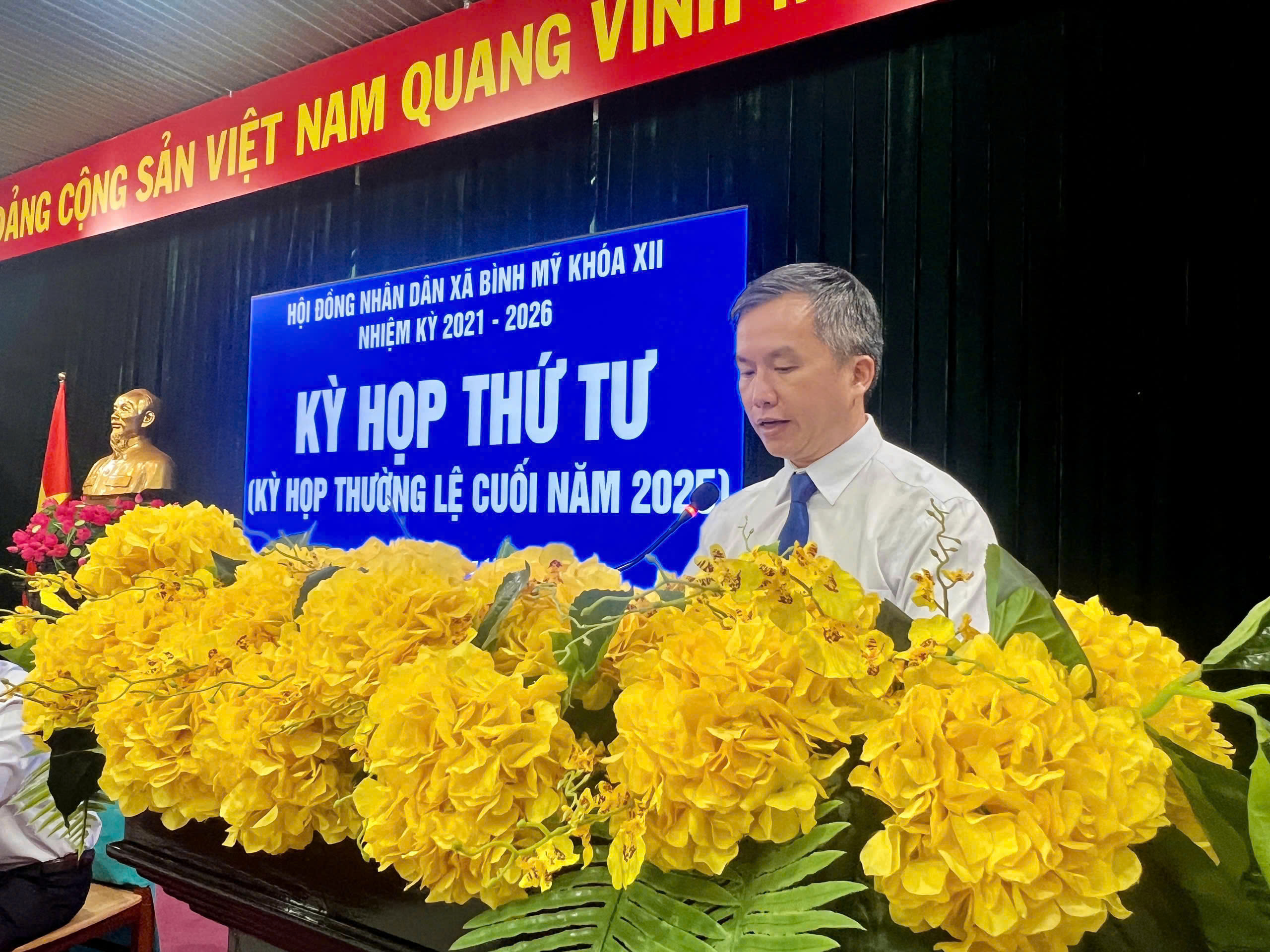 Hội đồng nhân dân xã Bình Mỹ tổ chức kỳ họp thứ Tư (kỳ họp thường lệ) khóa XII, nhiệm kỳ 2021 – 2026