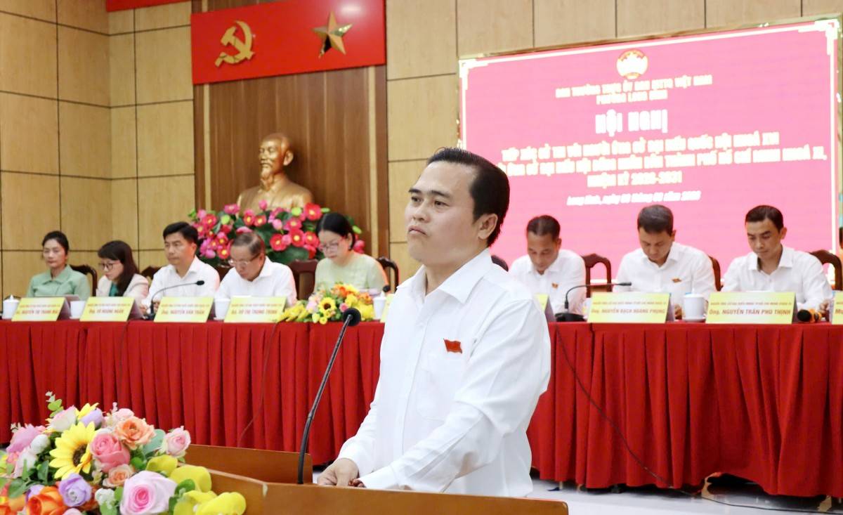 Ứng cử viên đại biểu HĐND TP. Hồ Chí Minh Cao Thanh Bình: Dấu ấn nghị trường và cam kết vì cử tri