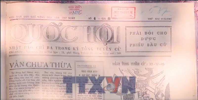 Tờ báo đặc biệt trong kỳ Tổng tuyển cử đầu tiên