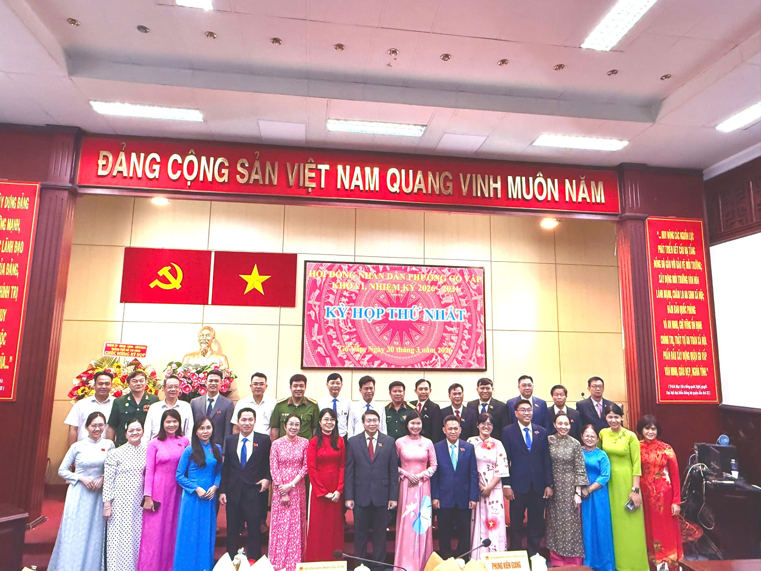 KHAI MẠC KỲ HỌP THỨ NHẤT HỘI ĐỒNG NHÂN DÂN PHƯỜNG GÒ VẤP KHÓA I, NHIỆM KỲ 2026–2031