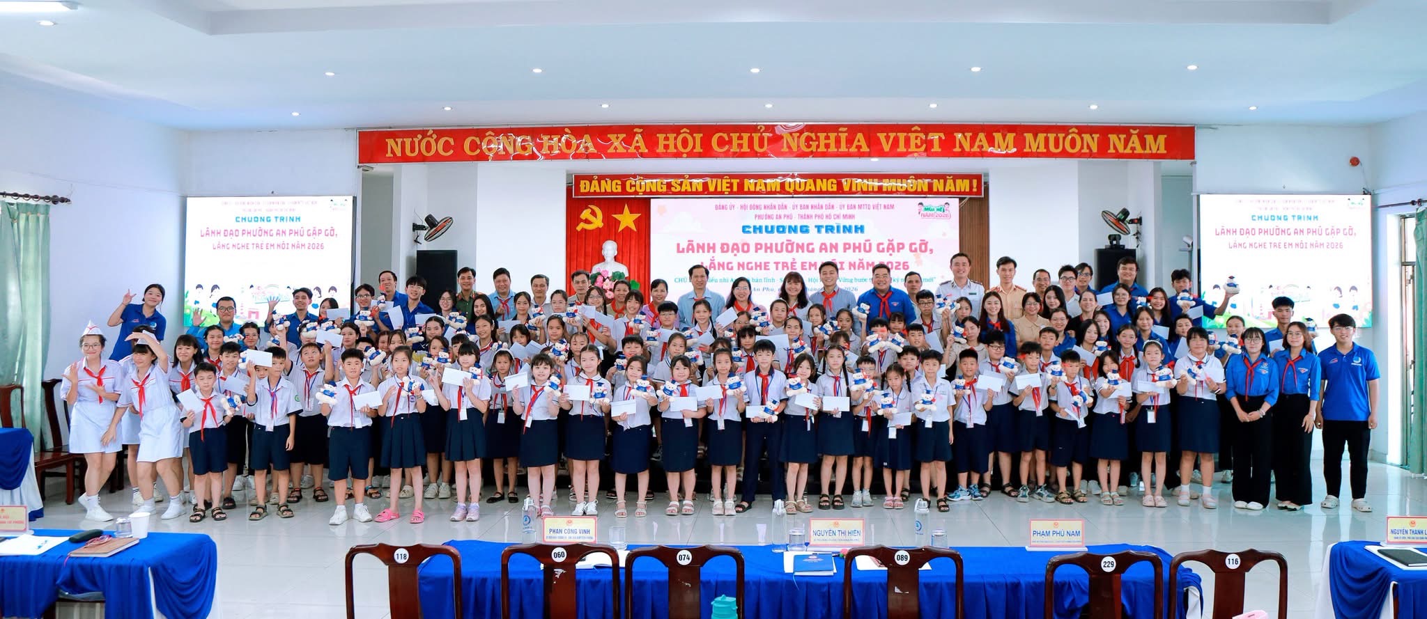 PHƯỜNG AN PHÚ TỔ CHỨC CHƯƠNG TRÌNH “LÃNH ĐẠO GẶP GỠ, LẮNG NGHE THIẾU NHI” NĂM 2026