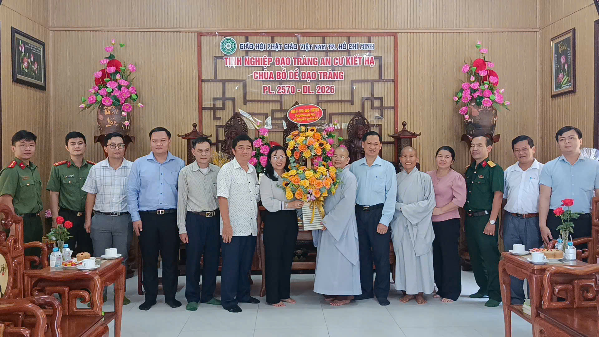PHƯỜNG AN PHÚ: LÃNH ĐẠO PHƯỜNG THĂM, CHÚC MỪNG CÁC CƠ SỞ PHẬT GIÁO NHÂN DỊP LỄ VU LAN NĂM 2026