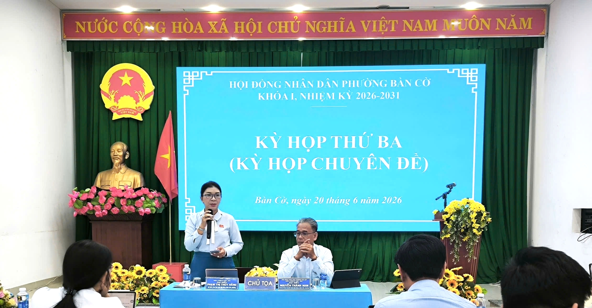 KỲ HỌP CHUYÊN ĐỀ VỀ SẮP XẾP, TỔ CHỨC LẠI VÀ ĐỔI TÊN CÁC KHU PHỐ TRÊN ĐỊA BÀN PHƯỜNG BÀN PHƯỜNG BÀN CỜ