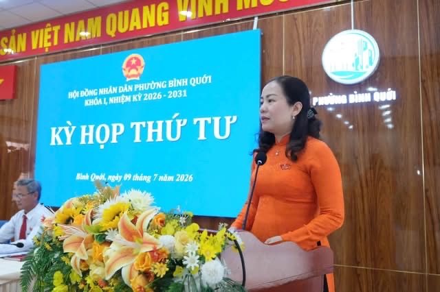 PHƯỜNG BÌNH QUỚI TỔ CHỨC THÀNH CÔNG KỲ HỌP THỨ TƯ HỘI ĐỒNG NHÂN DÂN PHƯỜNG KHÓA I, NHIỆM KỲ 2026 – 2031