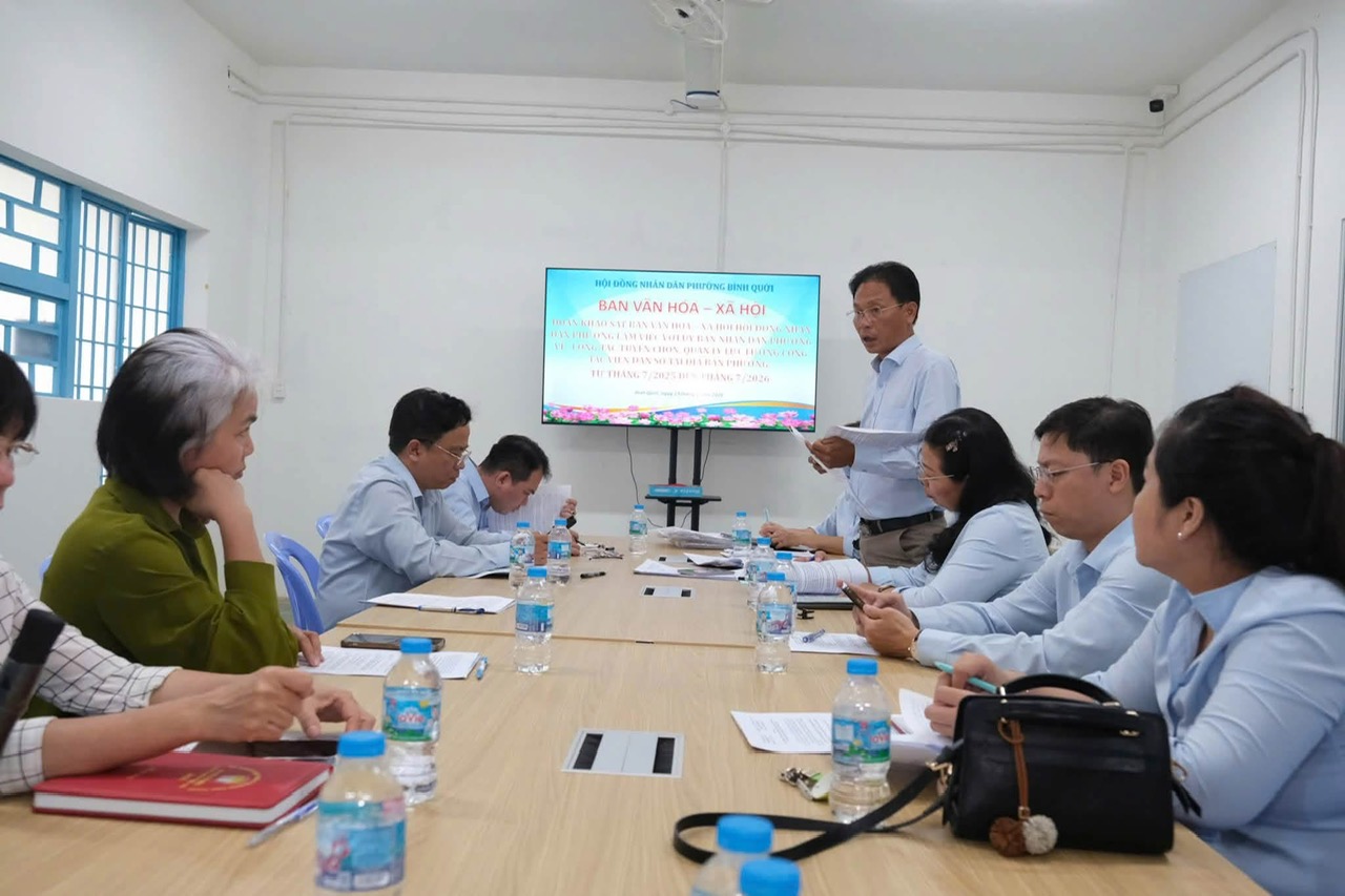 BAN VĂN HÓA – XÃ HỘI HĐND PHƯỜNG BÌNH QUỚI KHẢO SÁT CÔNG TÁC TUYỂN CHỌN, QUẢN LÝ CỘNG TÁC VIÊN DÂN SỐ