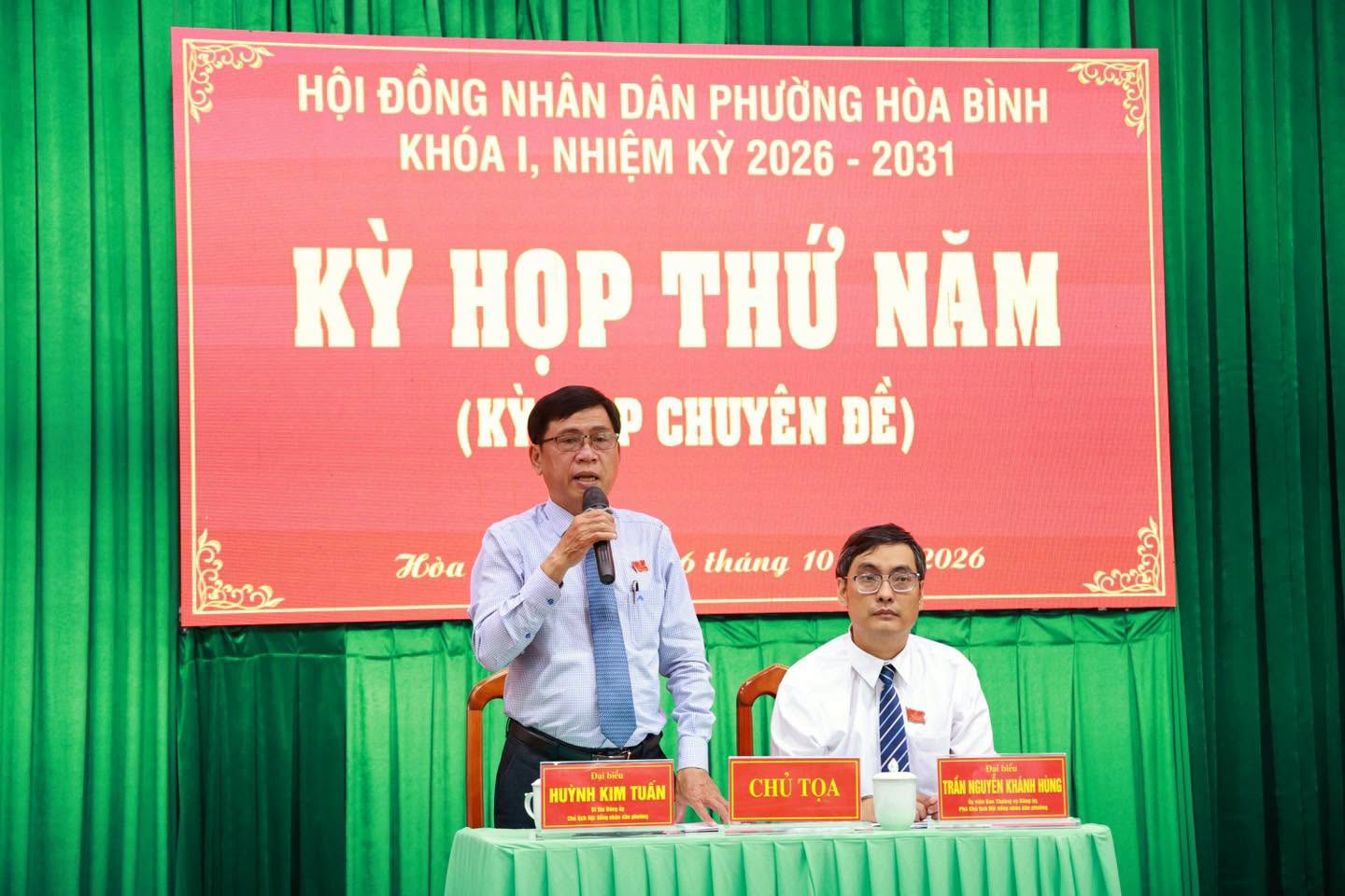 KỲ HỌP THỨ NĂM (KỲ HỌP CHUYÊN ĐỀ) HĐND PHƯỜNG HÒA BÌNH: QUYẾT NGHỊ CÁC NỘI DUNG QUAN TRỌNG VỀ ĐẦU TƯ CÔNG