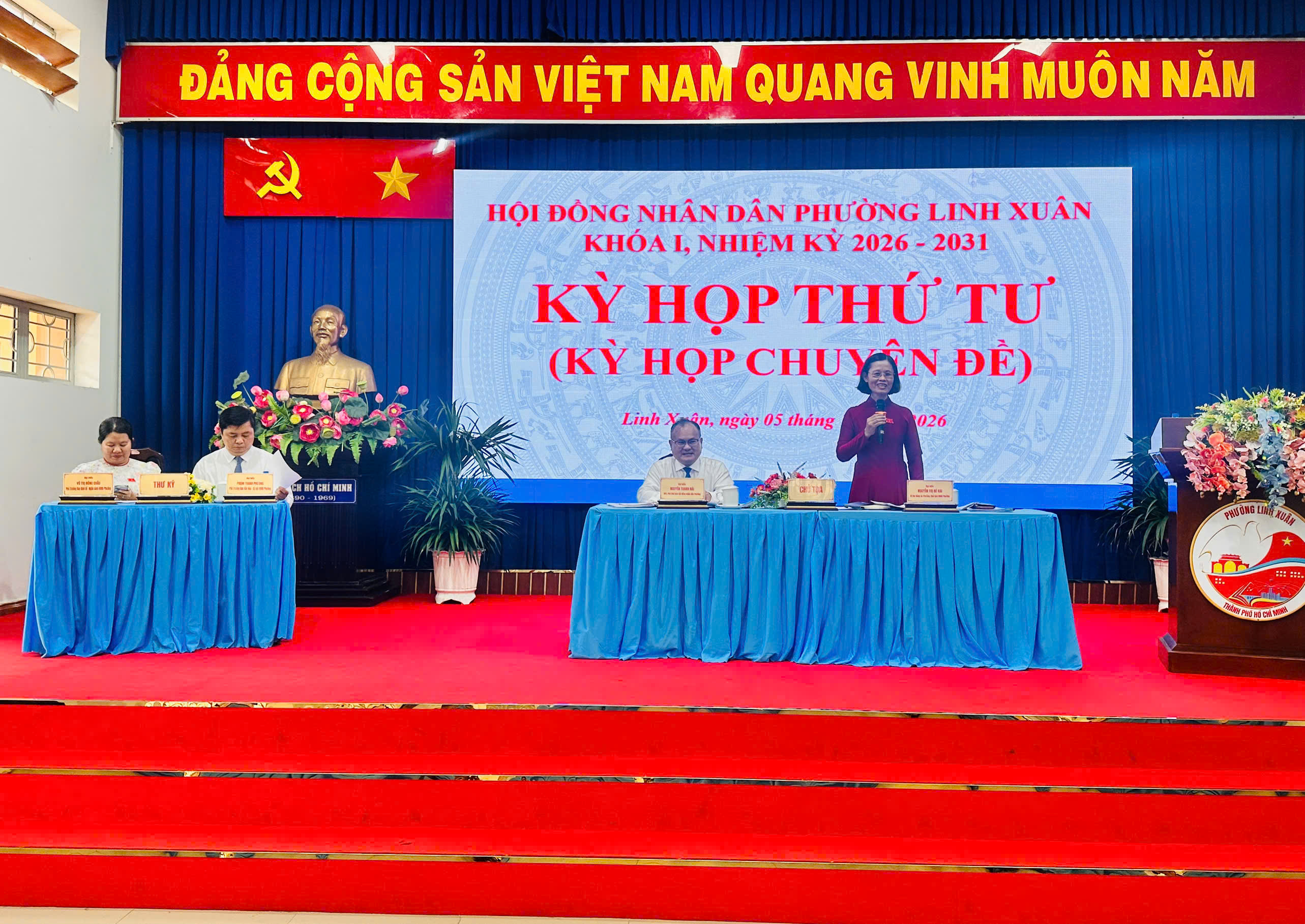 HỘI ĐỒNG NHÂN DÂN PHƯỜNG LINH XUÂN TỔ CHỨC KỲ HỌP THỨ TƯ (KỲ HỌP CHUYÊN ĐỀ), KHÓA I, NHIỆM KỲ 2026-2031