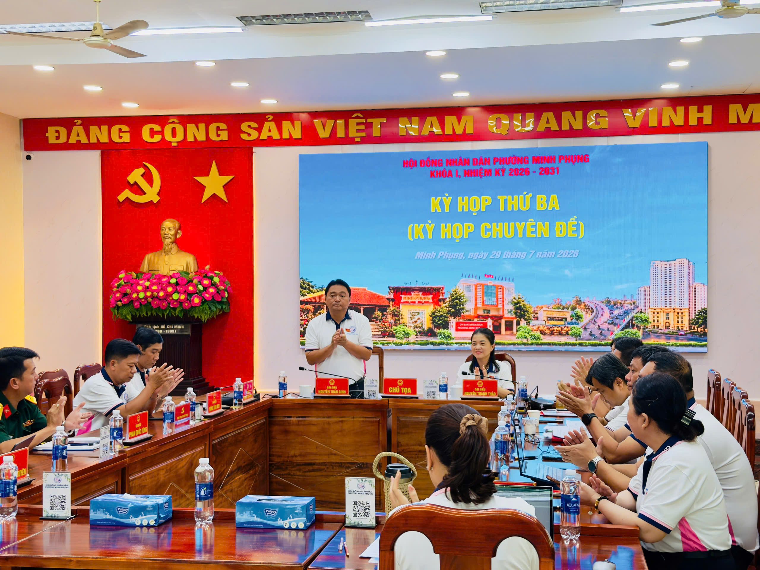 HỘI ĐỒNG NHÂN DÂN PHƯỜNG MINH PHỤNG TỔ CHỨC THÀNH CÔNG KỲ HỌP THỨ 3 (KỲ HỌP CHUYÊN ĐỀ)
