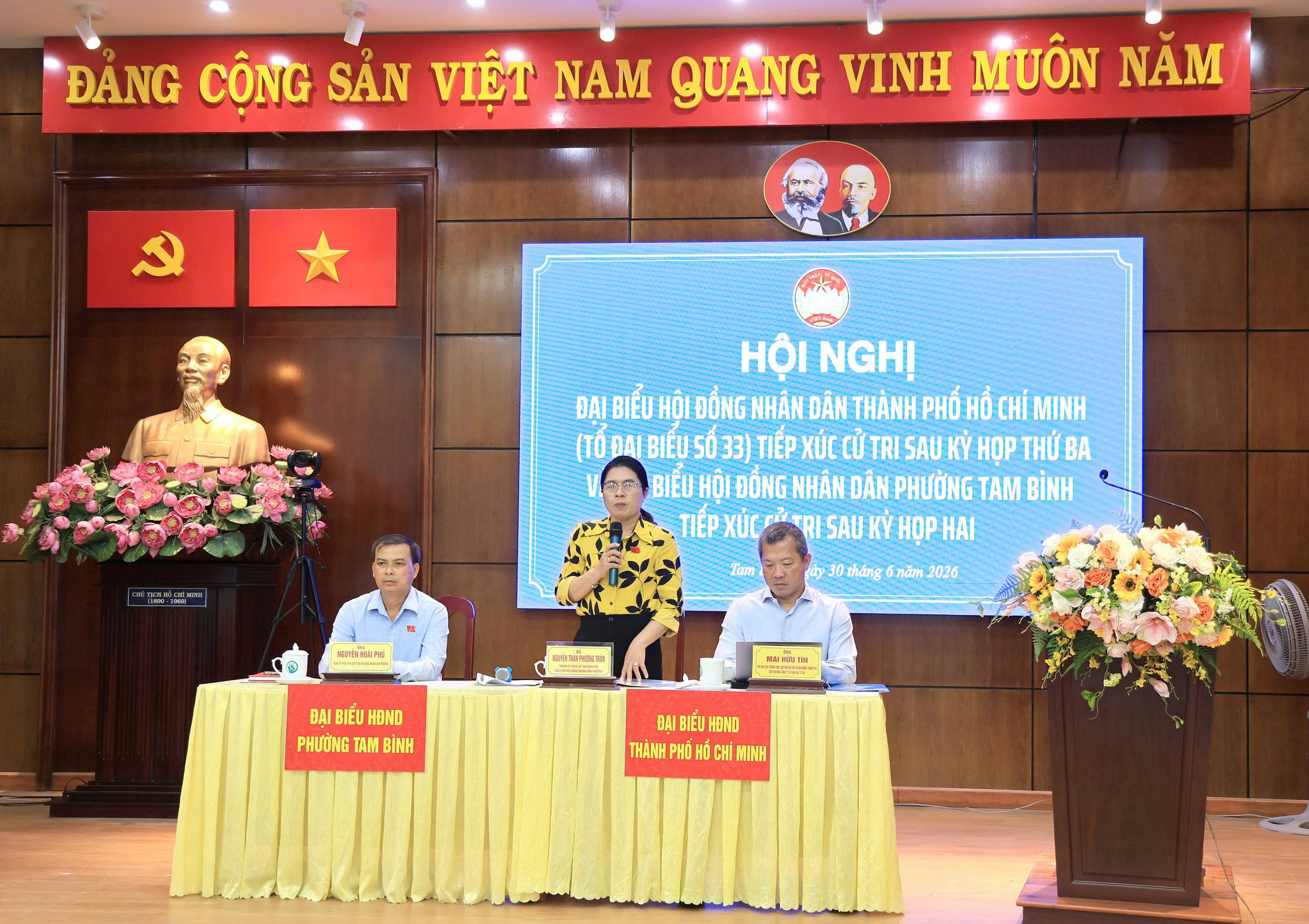 PHƯỜNG TAM BÌNH: NHIỀU VẤN ĐỀ DÂN SINH ĐƯỢC  CỬ TRI HAI PHƯỜNG TAM BÌNH VÀ HIỆP BÌNH KIẾN NGHỊ TẠI  HỘI NGHỊ TIẾP XÚC CỬ TRI SAU KỲ HỌP HỘI ĐỒNG NHÂN DÂN