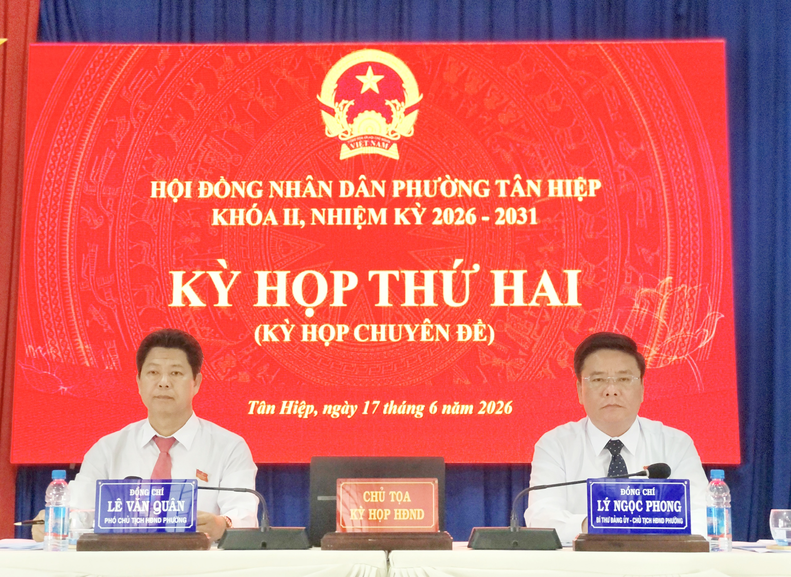 Kỳ họp thứ hai (Kỳ họp chuyên đề) HĐND phường khóa II, nhiệm kỳ 2026 - 2031 nhằm xem xét, quyết nghị các nội dung quan trọng về tổ chức bộ máy và điều hành ngân sách địa phương.