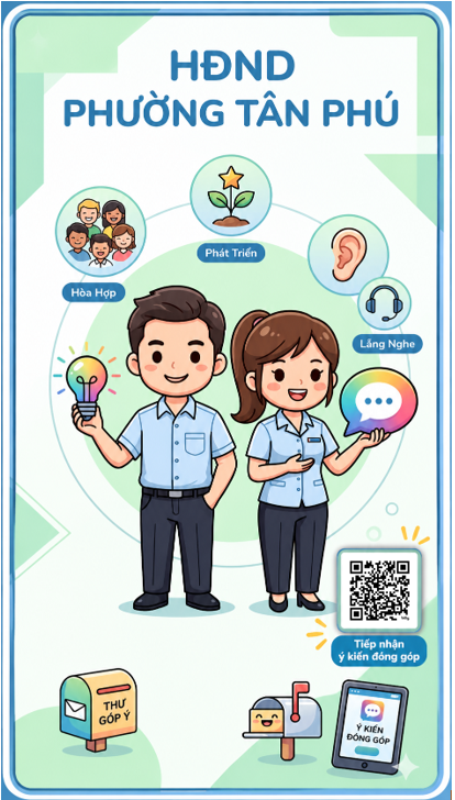 HĐND PHƯỜNG TÂN PHÚ – TIẾP NHẬN Ý KIẾN ĐÓNG GÓP TRỰC TUYẾN CỦA CÔNG DÂN