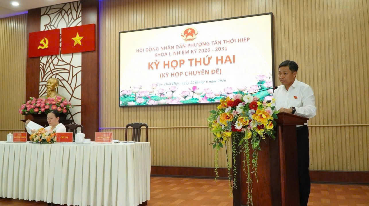 KỲ HỌP THỨ HAI (KỲ HỌP CHUYÊN ĐỀ) HỘI ĐỒNG NHÂN DÂN PHƯỜNG TÂN THỚI HIỆP KHÓA I, NHIỆM KỲ 2026 - 2031