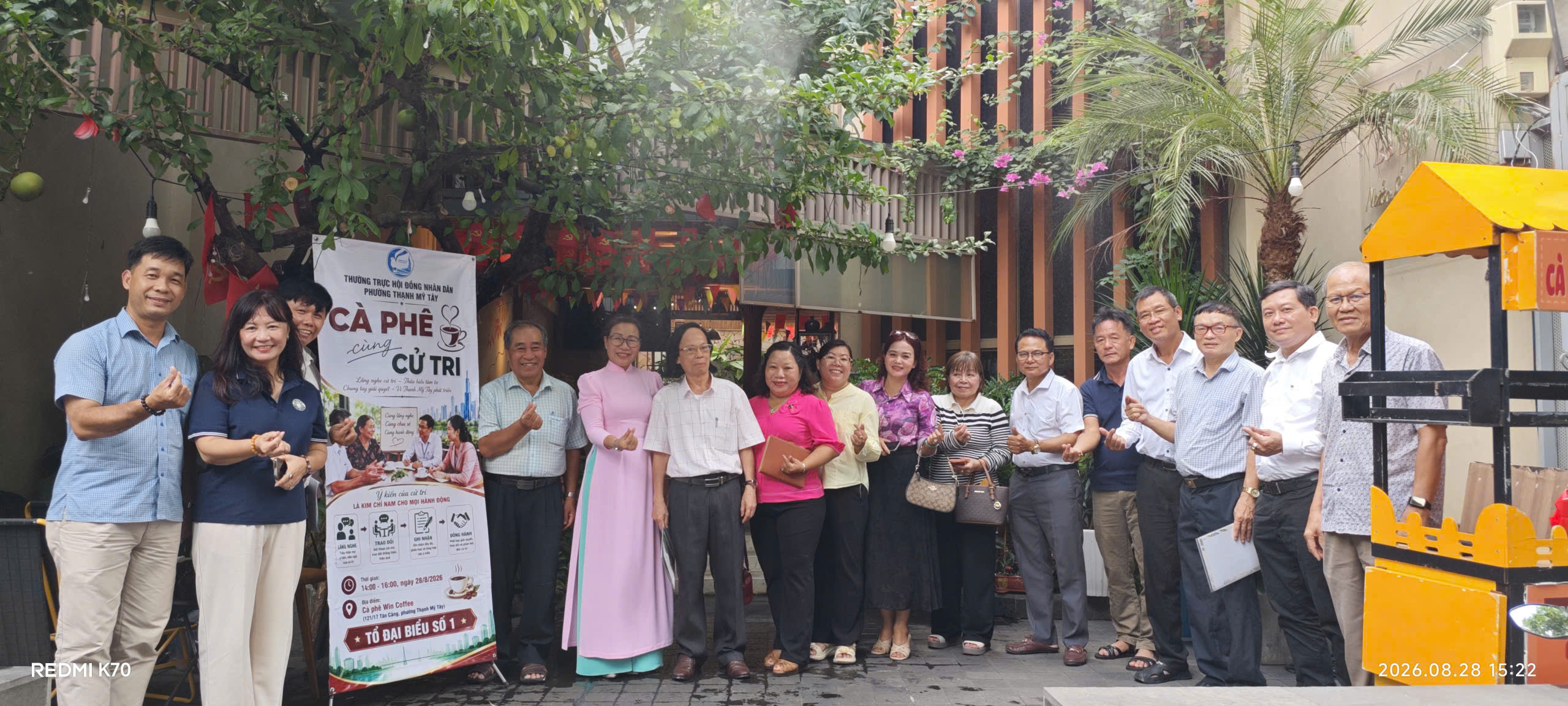 MÔ HÌNH “CÀ PHÊ CÙNG CỬ TRI” – CÁCH LÀM GẦN DÂN, SÁT DÂN CỦA ĐẠI BIỂU HĐND PHƯỜNG THẠNH MỸ TÂY