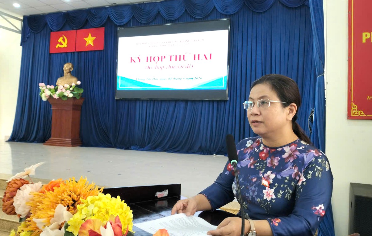 Hội đồng nhân dân phường Thông Tây Hội tổ chức Kỳ họp thứ 2 – kỳ họp chuyên đề