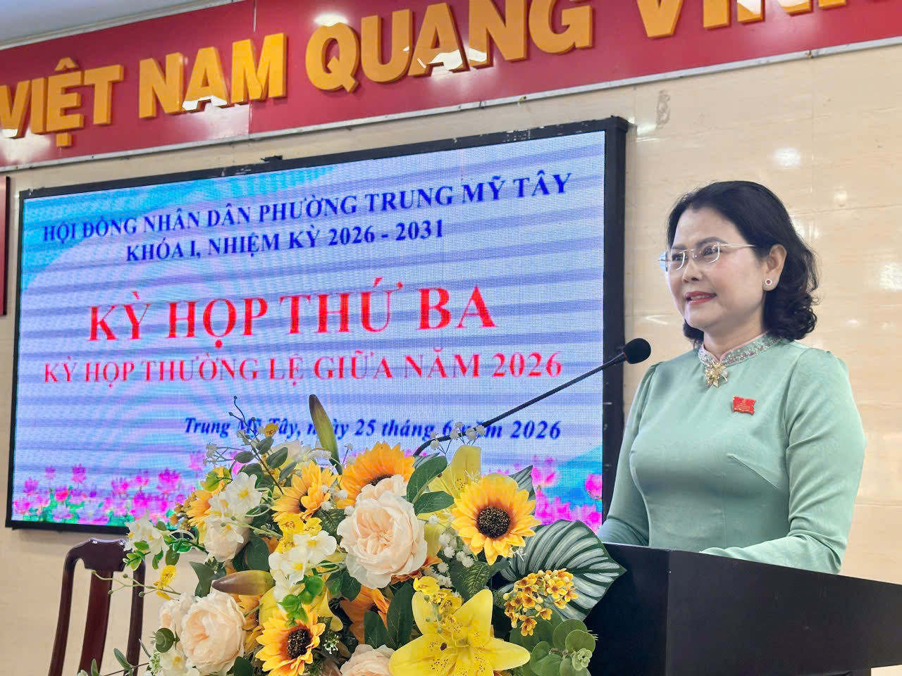 PHƯỜNG TRUNG MỸ TÂY TỔ CHỨC THÀNH CÔNG KỲ HỌP THỨ BA (KỲ HỌP THƯỜNG LỆ GIỮA NĂM 2026) HĐND PHƯỜNG KHÓA I, NHIỆM KỲ 2026 - 2031