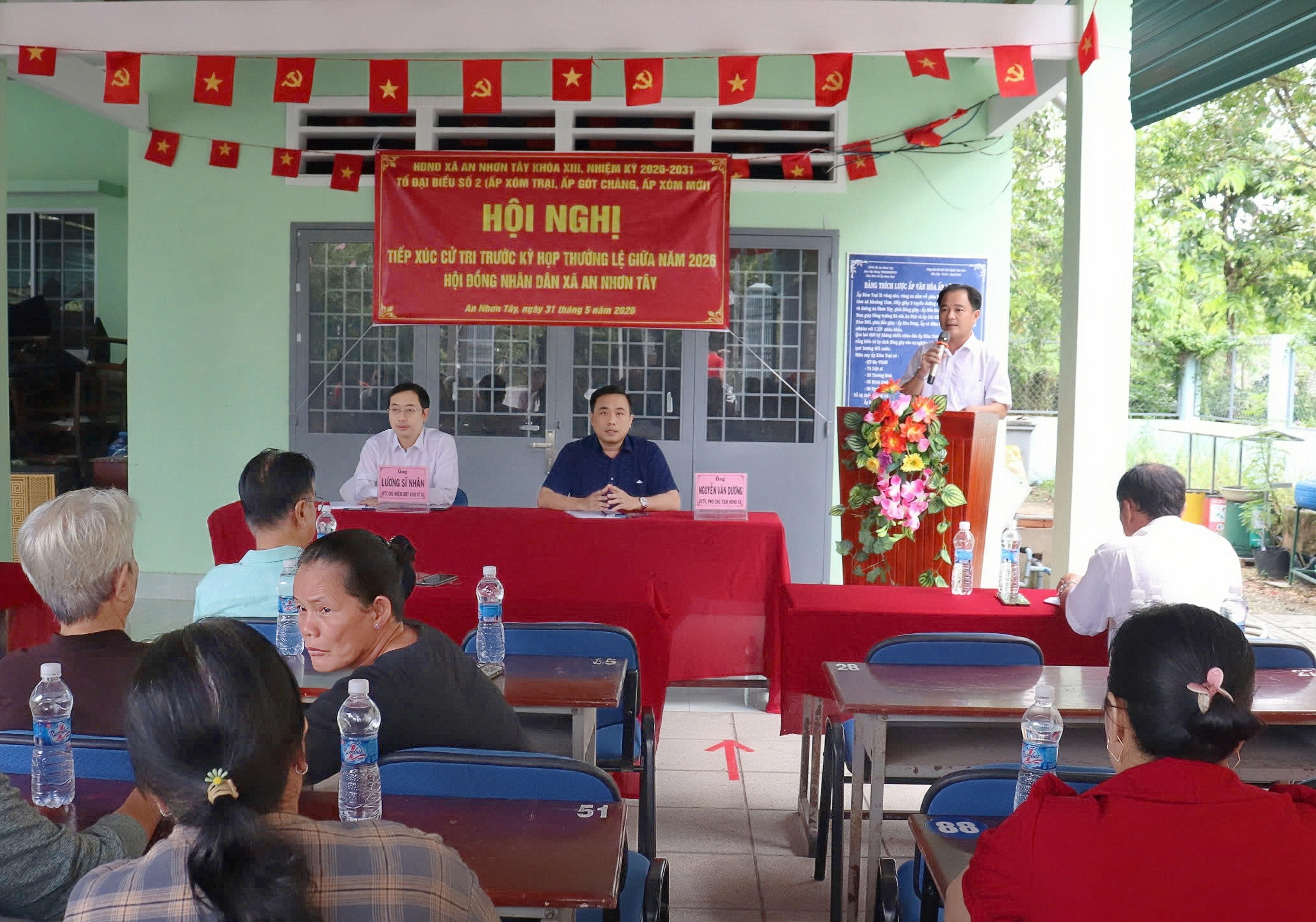 ĐẠI BIỂU HỘI ĐỒNG NHÂN DÂN XÃ AN NHƠN TÂY KHOÁ XIII, NHIỆM KỲ 2026 – 2031 TIẾP XÚC CỬ TRI TRƯỚC KỲ HỌP THƯỜNG LỆ GIỮA NĂM 2026