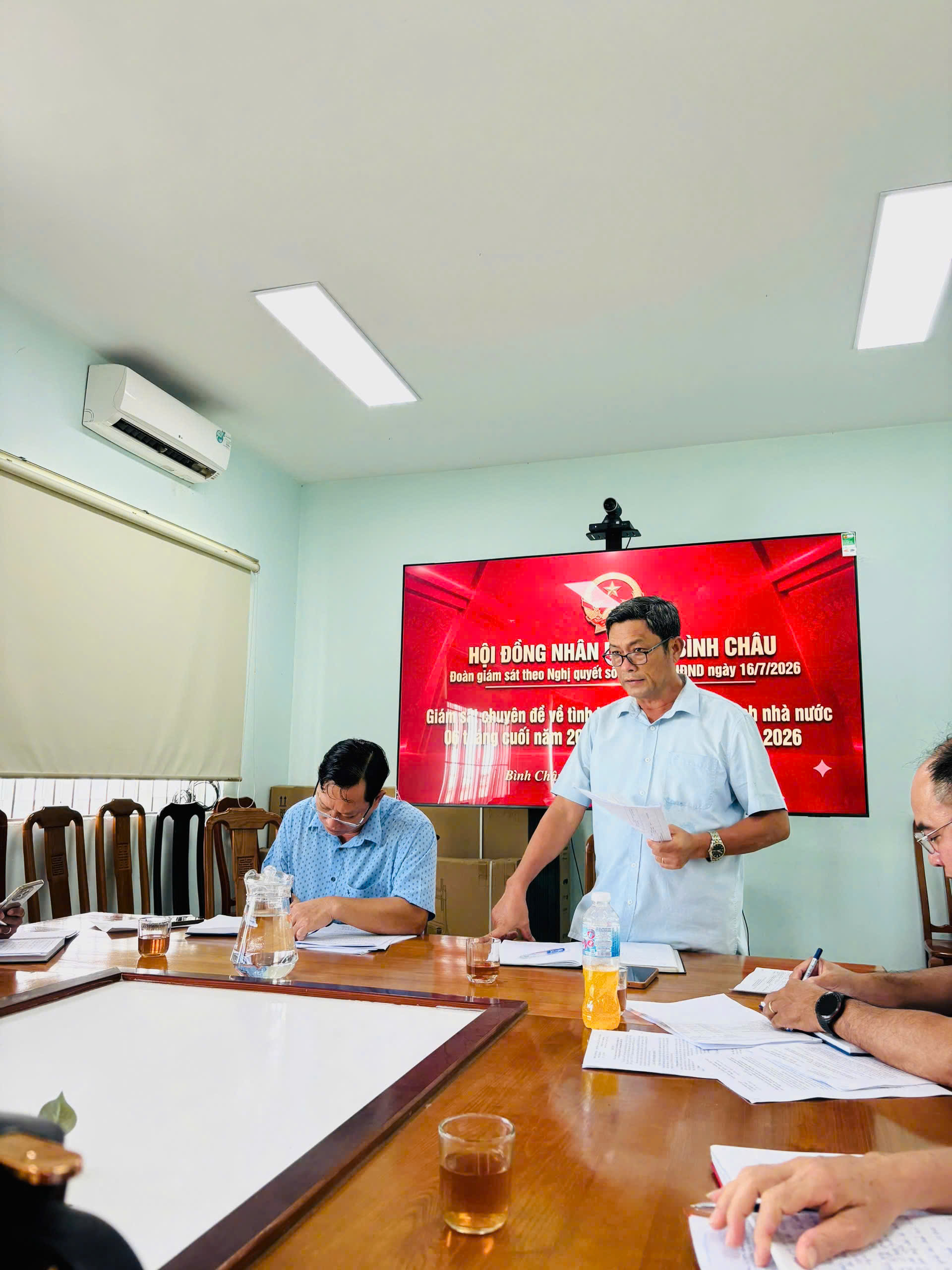 HỘI ĐỒNG NHÂN DÂN XÃ BÌNH CHÂU GIÁM SÁT CHUYÊN ĐỀ VỀ TÌNH HÌNH THU, CHI NGÂN SÁCH NHÀ NƯỚC