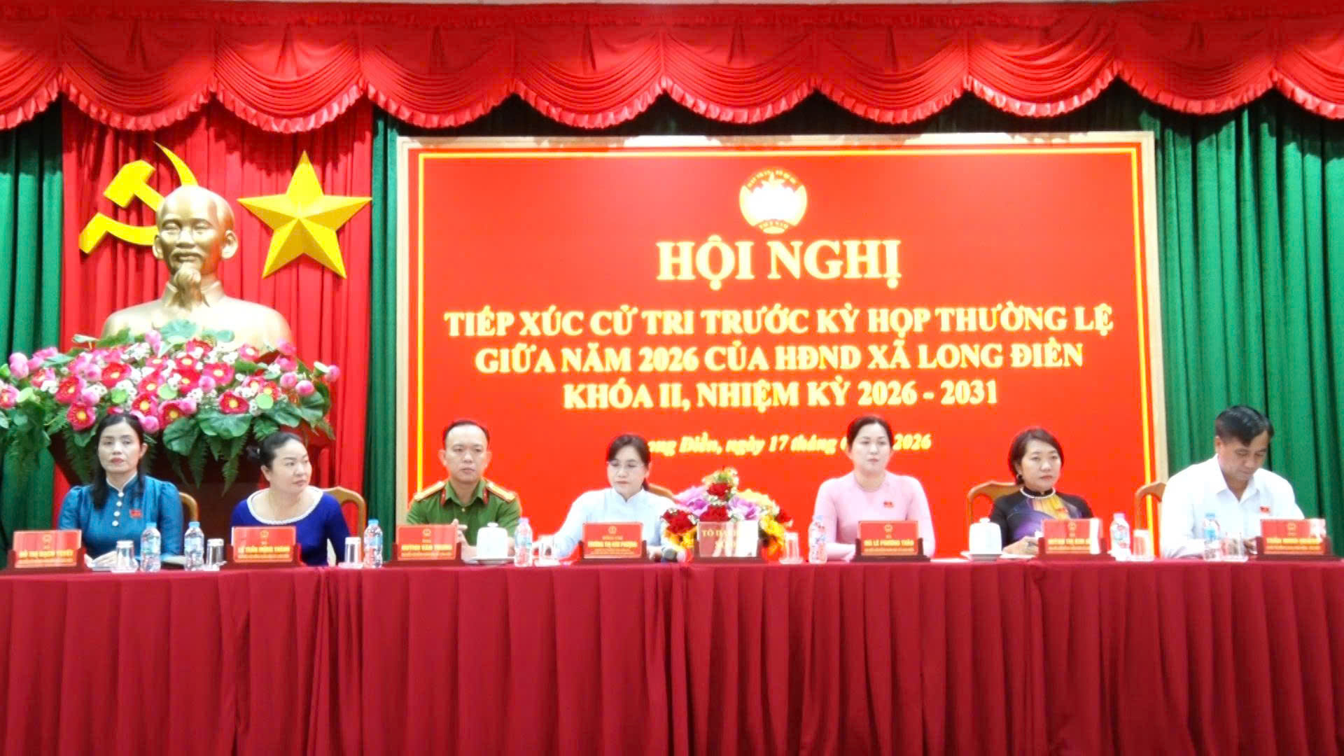 TỔ ĐẠI BIỂU SỐ 3 HĐND XÃ LONG ĐIỀN TIẾP XÚC CỬ TRI TRƯỚC KỲ HỌP THƯỜNG LỆ GIỮA NĂM 2026