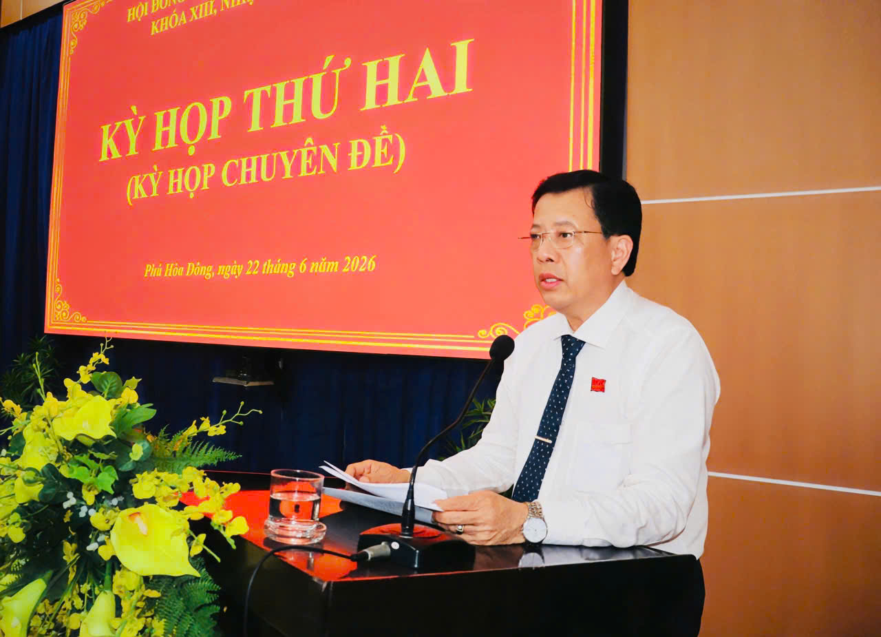 KỲ HỌP THỨ HAI (KỲ HỌP CHUYÊN ĐỀ) HỘI ĐỒNG NHÂN DÂN XÃ PHÚ HÒA ĐÔNG KHÓA XIII, NHIỆM KỲ 2026 – 2031