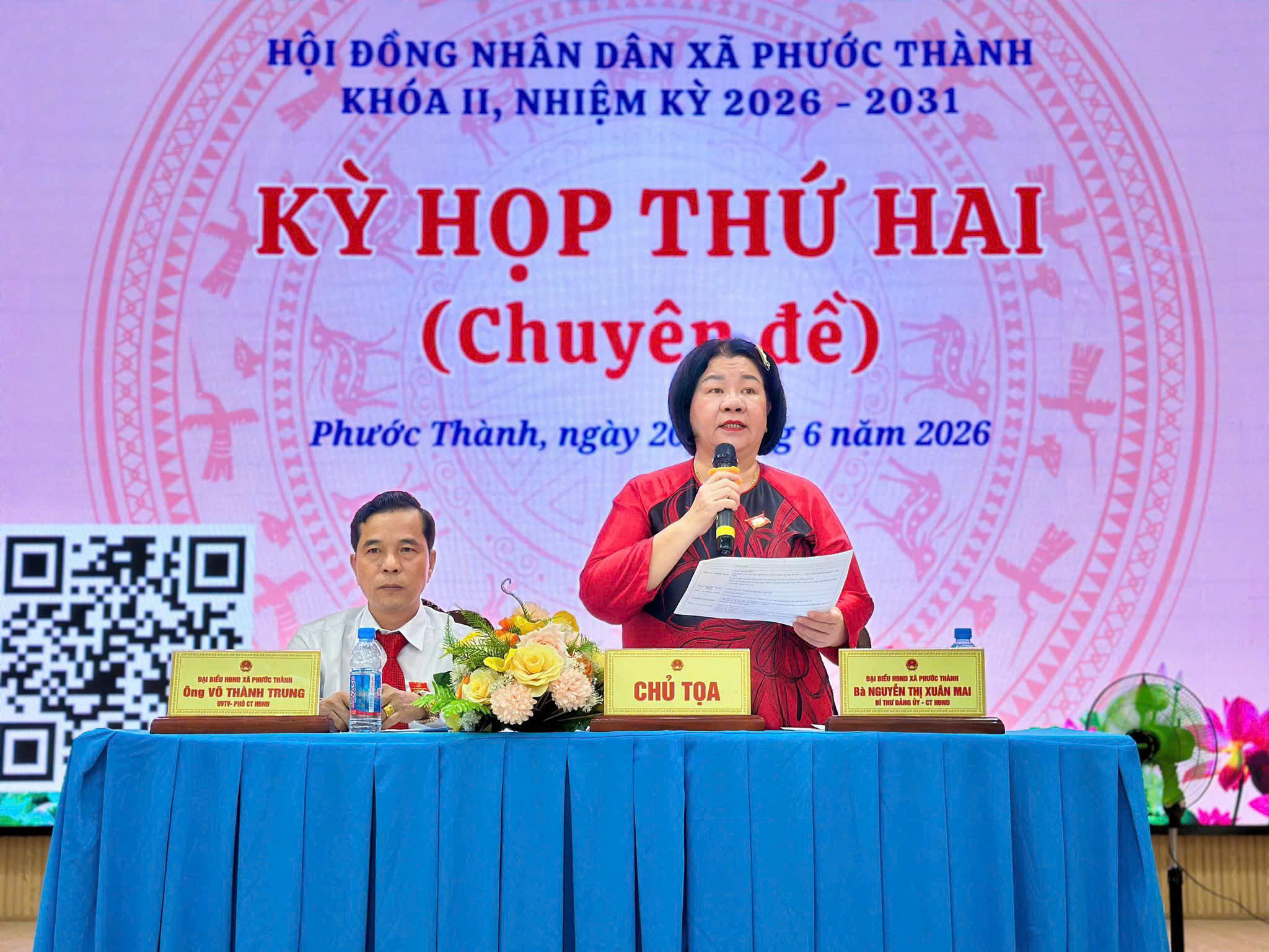 HỘI ĐỒNG NHÂN DÂN XÃ PHƯỚC THÀNH TÔ CHỨC KỲ HỌP THỨ HAI (CHUYÊN ĐỀ)