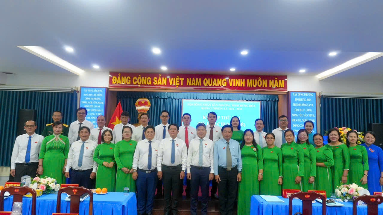 HĐND PHƯỜNG BÌNH HƯNG HÒA TỔ CHỨC KỲ HỌP THỨ HAI (KỲ HỌP CHUYÊN ĐỀ) KHÓA I, NHIỆM KỲ 2026 - 2031